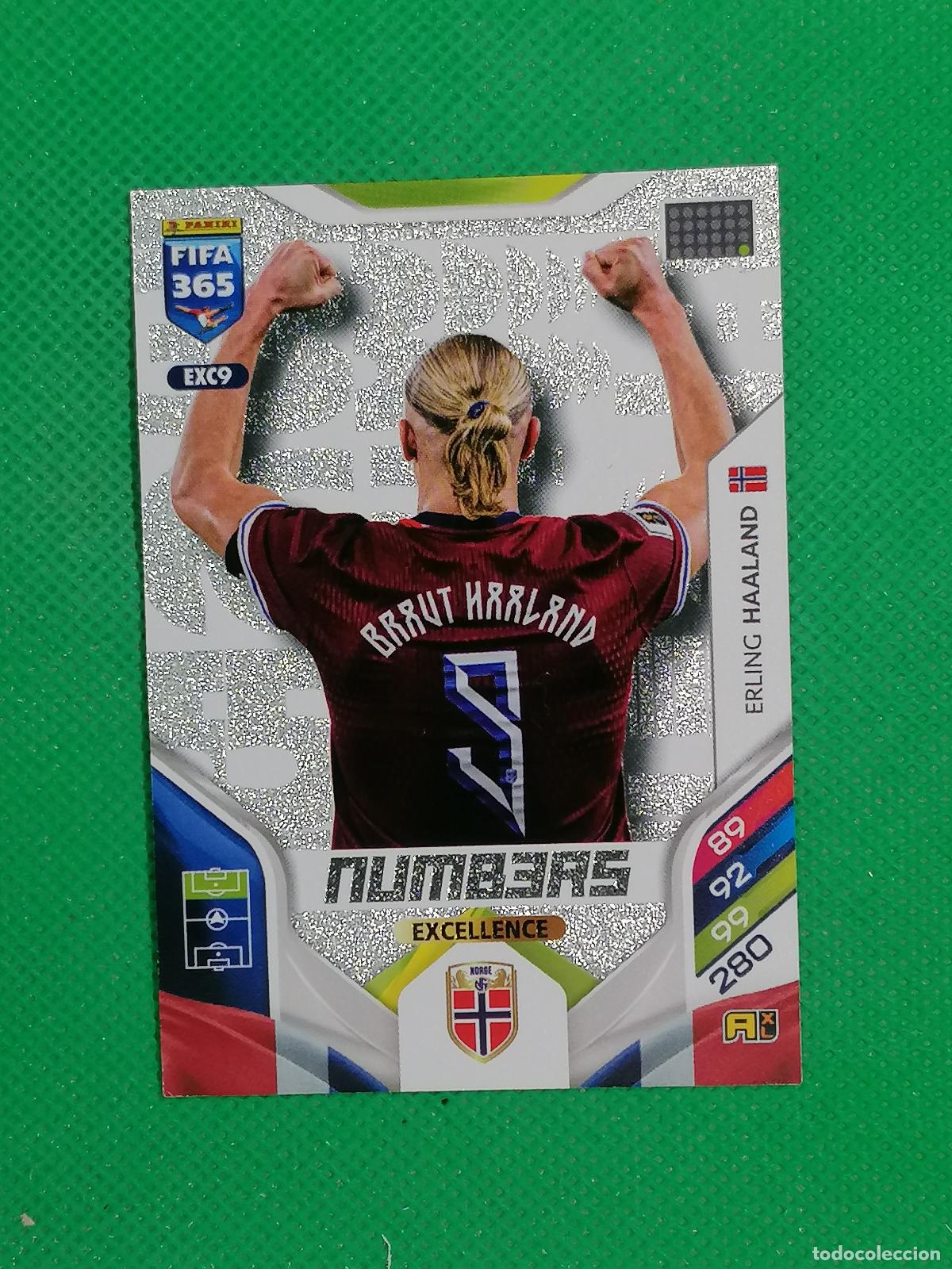 Cromos de F&uacute;tbol: EXC 9 EXC9 ERLING HAALAND NORUEGA NUMBERS EXCELLENCE ⚽ PANINI ADRENALYN FIFA 365 2025 2026 25 26 ⚽
