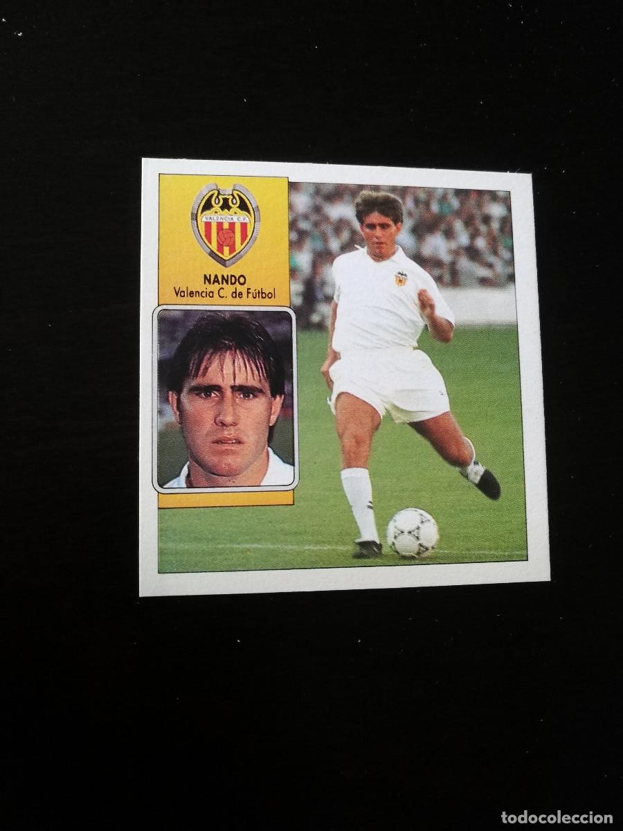 Cromos de F&uacute;tbol: Nando Baja Valencia CF editorial Este 1992-93, Este 92/93, despegado