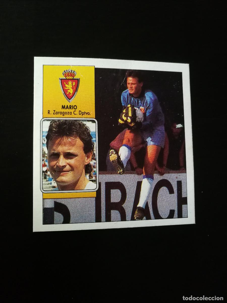 Cromos de F&uacute;tbol: Mario Baja Real Zaragoza editorial Este 1992-93, Este 92/93, despegado