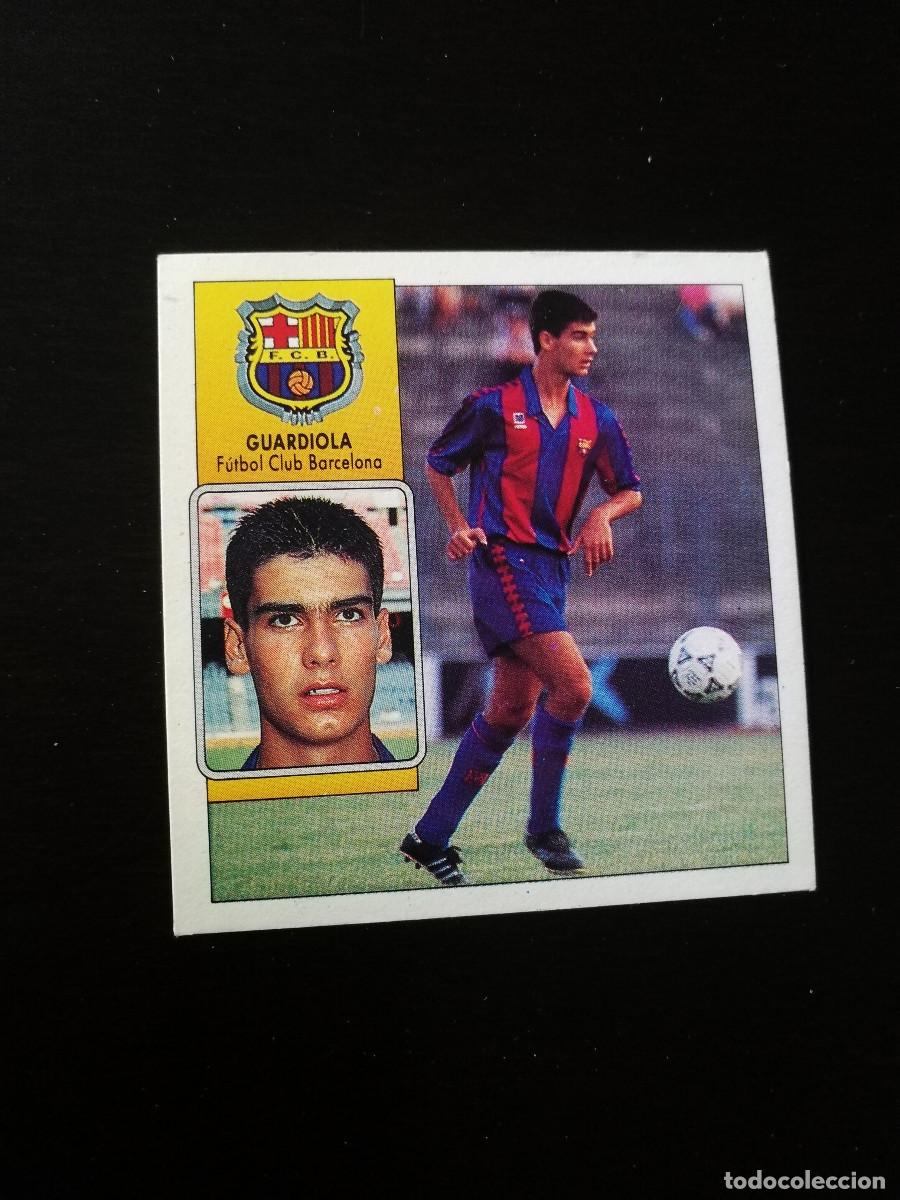 Football Stickers: Guardiola FC Barcelona editorial Este 1992-93, Este 92/93, despegado