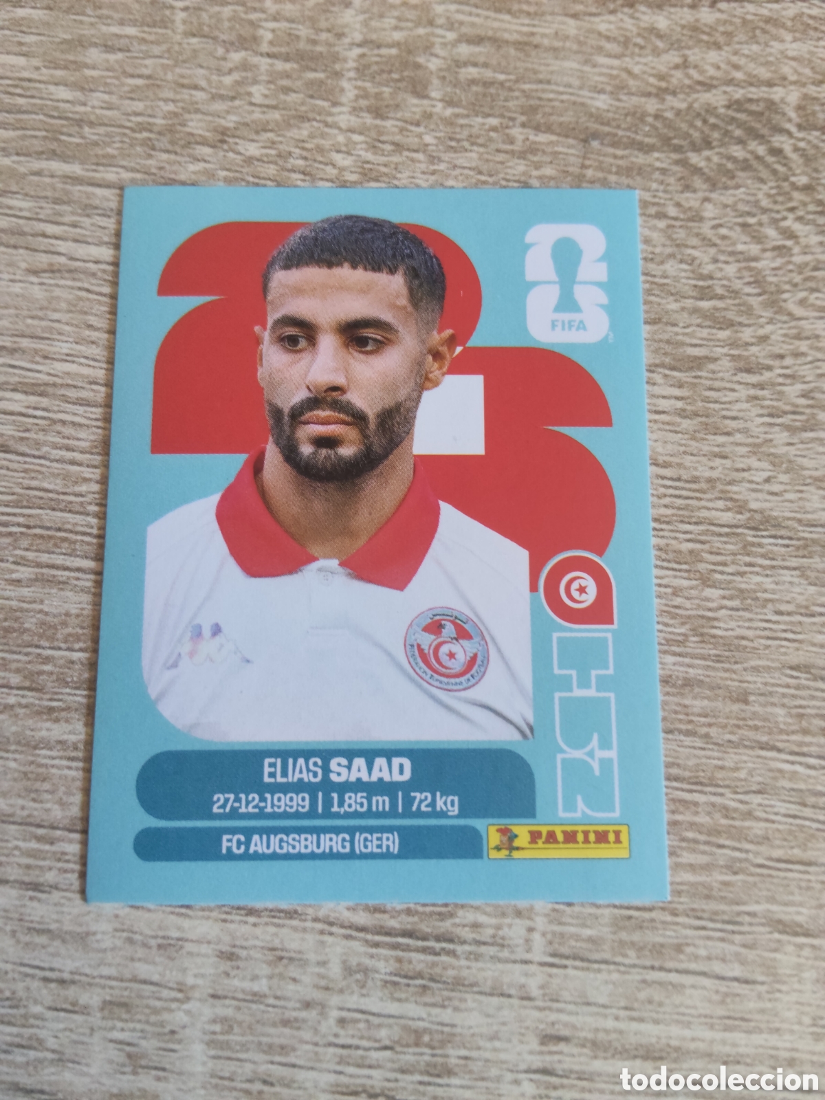 Cromos de F&uacute;tbol: Panini mundial 2026 TUN 16 Elias Saad T&uacute;nez