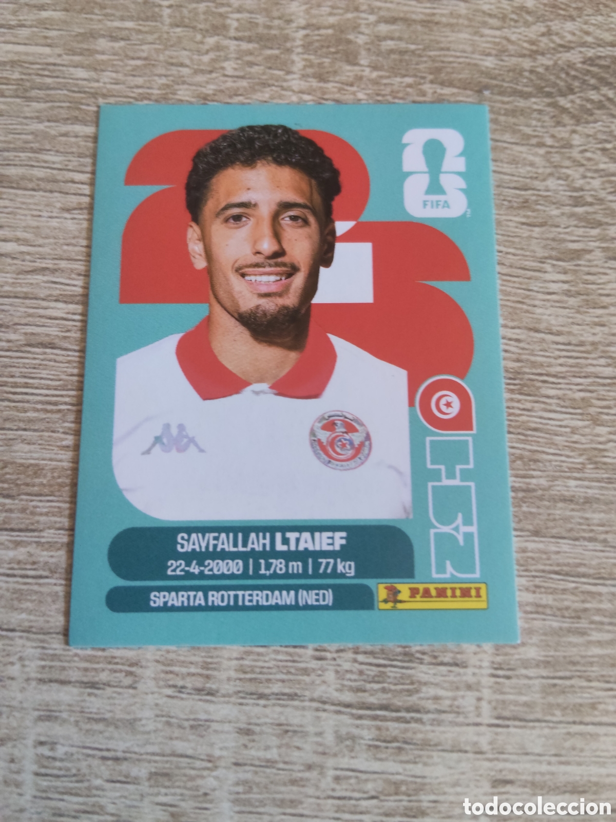 Cromos de F&uacute;tbol: Panini mundial 2026 TUN 19 Sayfallah Ltaief T&uacute;nez