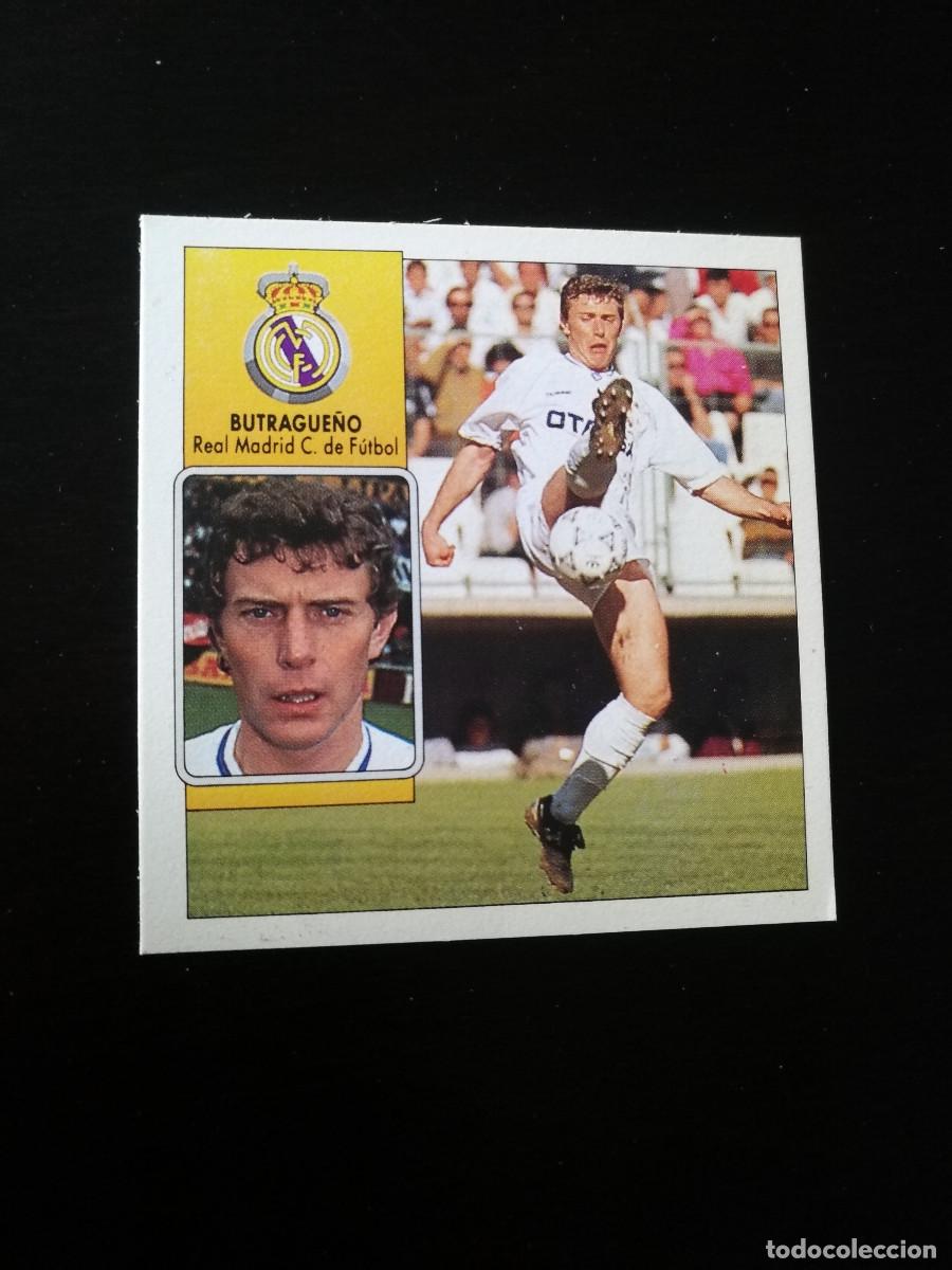 Cromos de F&uacute;tbol: Butrague&ntilde;o Real madrid editorial Este 1992-93, Este 92/93, despegado