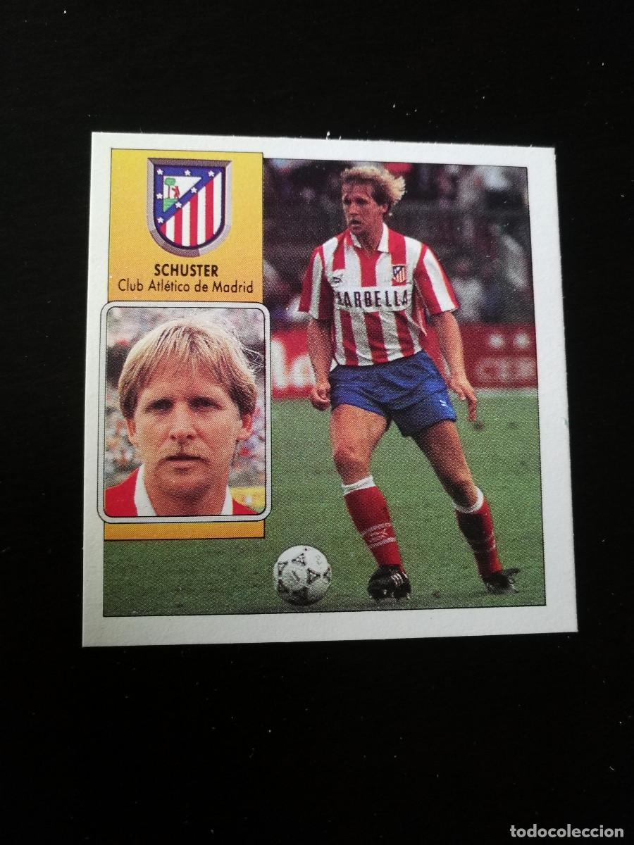 Cromos de F&uacute;tbol: Schuster At de Madrid editorial Este 1992-93, Este 92/93, despegado