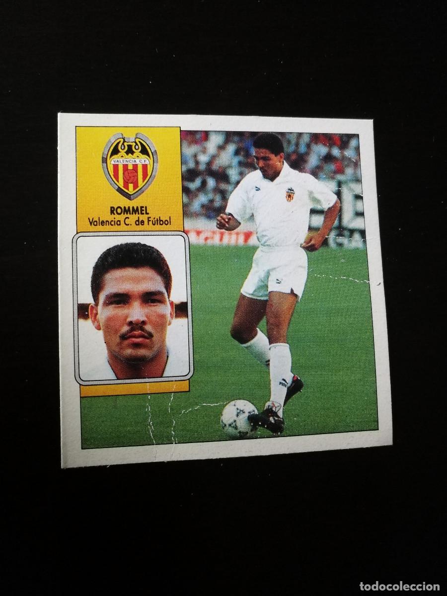 Cromos de F&uacute;tbol: Rommel Baja Valencia CF editorial Este 1992-93, Este 92/93, despegado