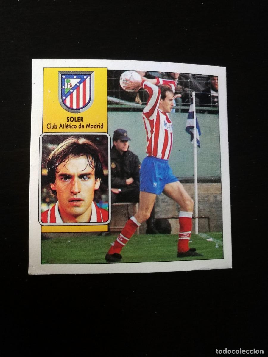 Cromos de F&uacute;tbol: Soler Baja At de Madrid editorial Este 1992-93, Este 92/93, despegado