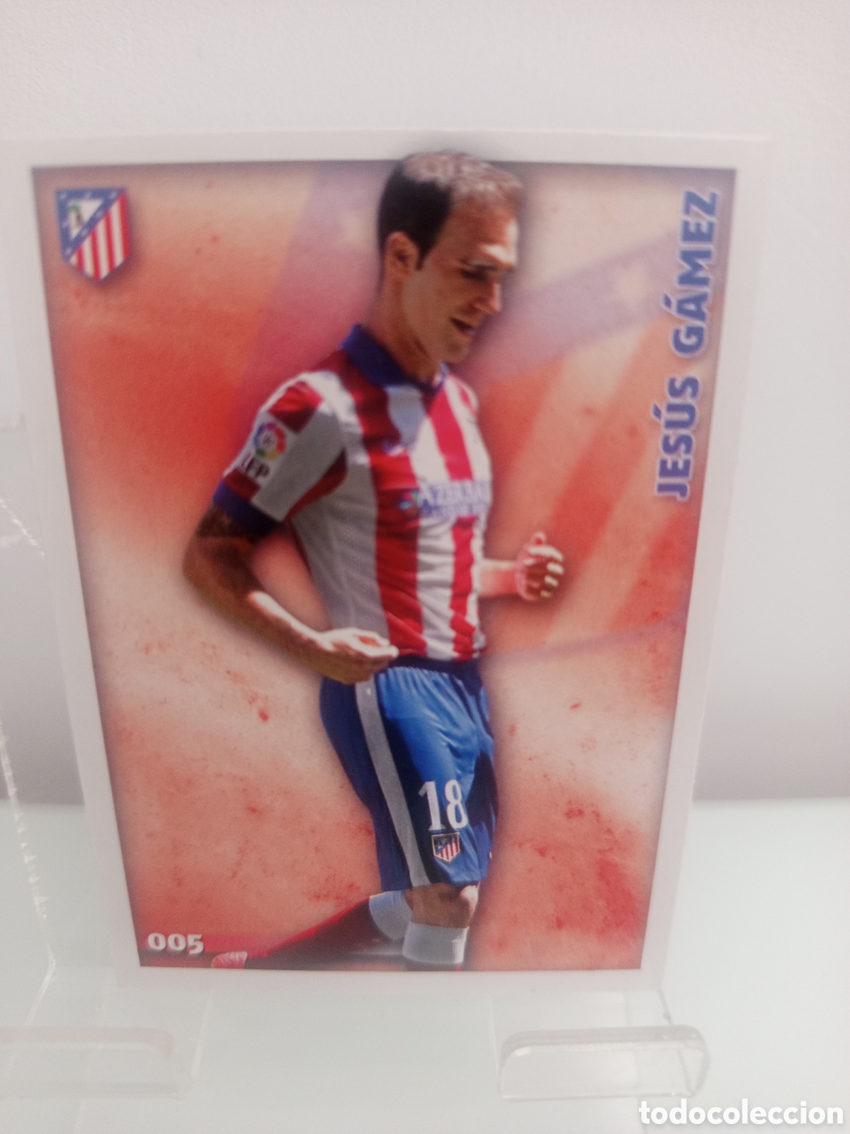 Cromos de F&uacute;tbol: ❇️ CROMO ⚽ JES&Uacute;S GAMEZ ATL&Eacute;TICO DE MADRID 5 005 FICHAS LIGA QUIZ 2015 14 15 2014 2015 MUNDICROMO ❇️