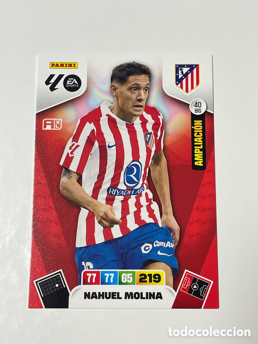 Cromos de F&uacute;tbol: Nahuel Molina Atl&eacute;tico de Madrid Panini Adrenalyn XL 2025/26 #40 BIS