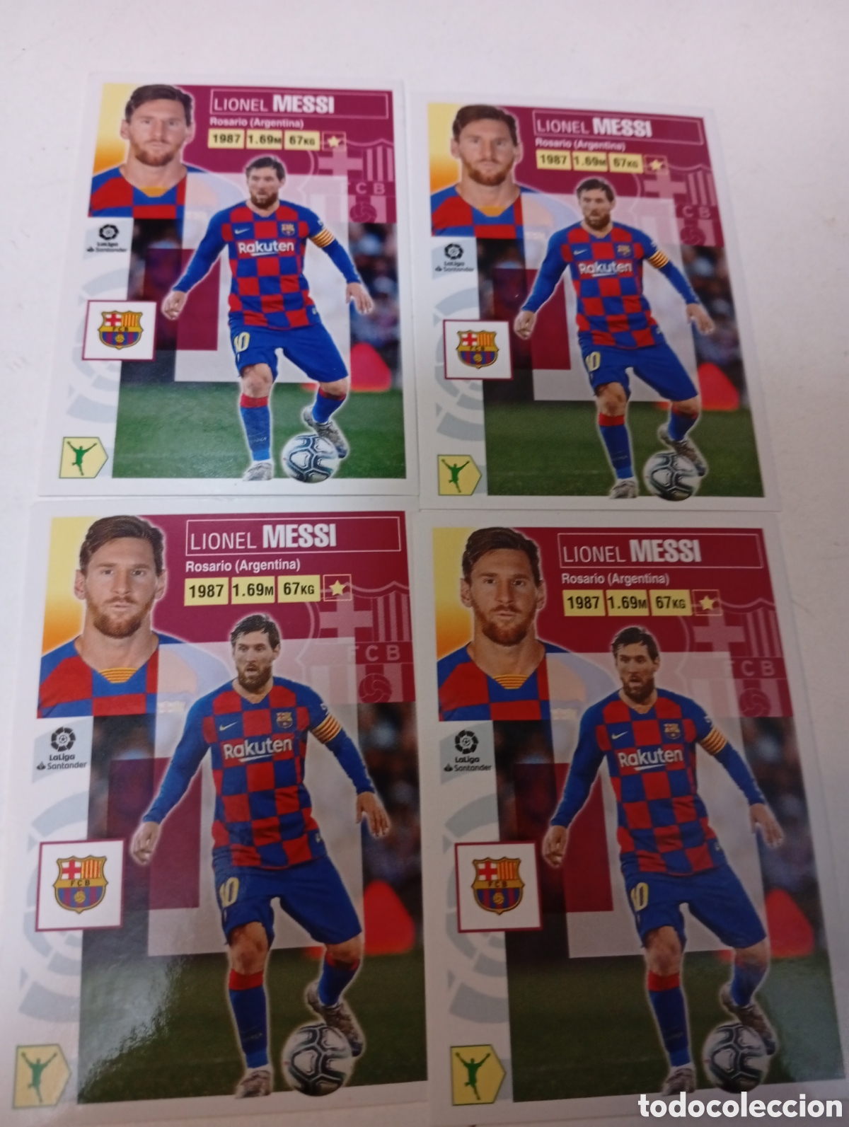 Cromos de F&uacute;tbol: Lote 4 Messi liga este