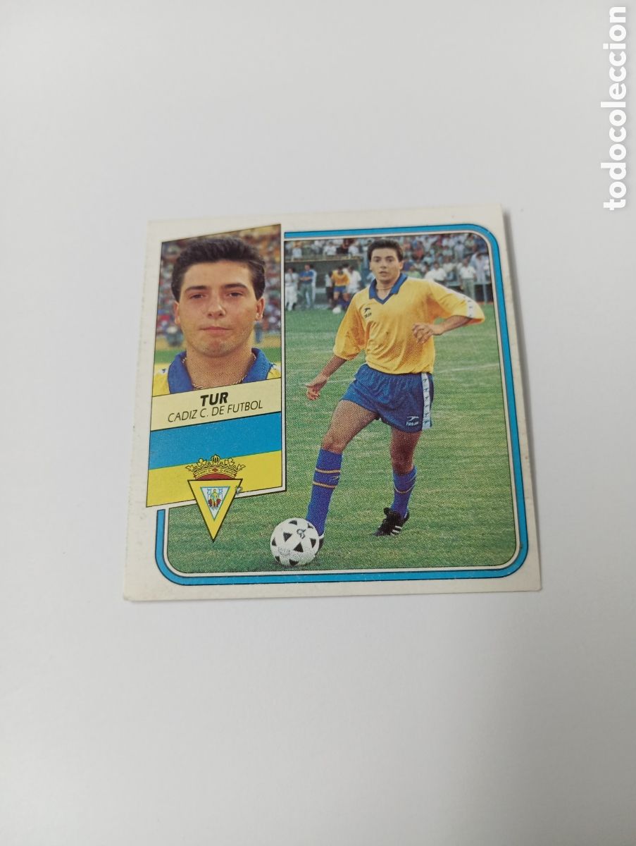 Cromos de F&uacute;tbol: TUR COLOCA C&aacute;diz Liga Este 1989 1990 Panini 89 90 RECUPERADO