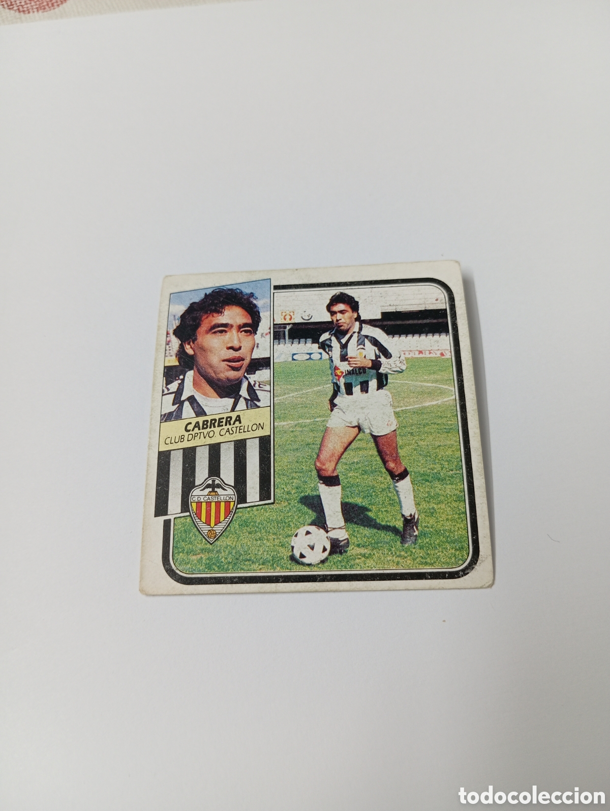 Cromos de F&uacute;tbol: CABRERA Castell&oacute;n Liga Este 1989 1990 Panini 89 90 NUEVO SIN PEGAR