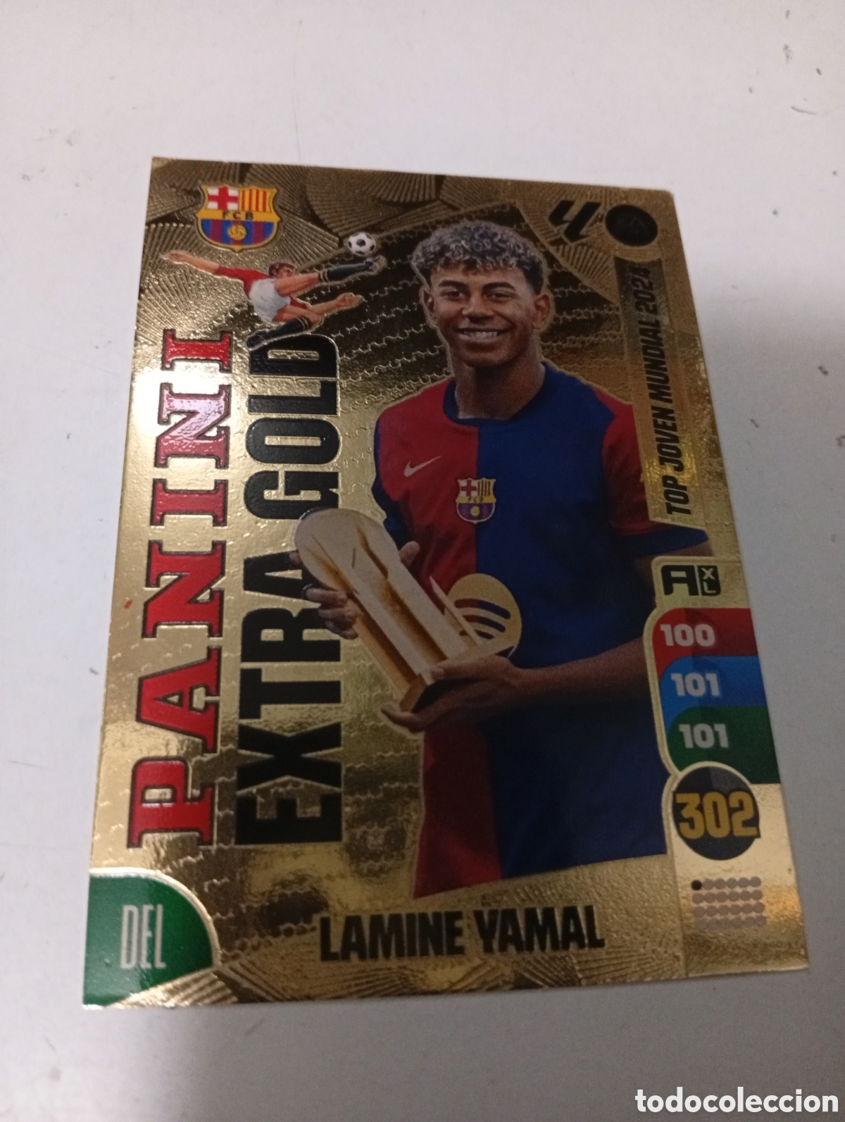 Cromos de F&uacute;tbol: Lam&iacute;ne yamal extra gold