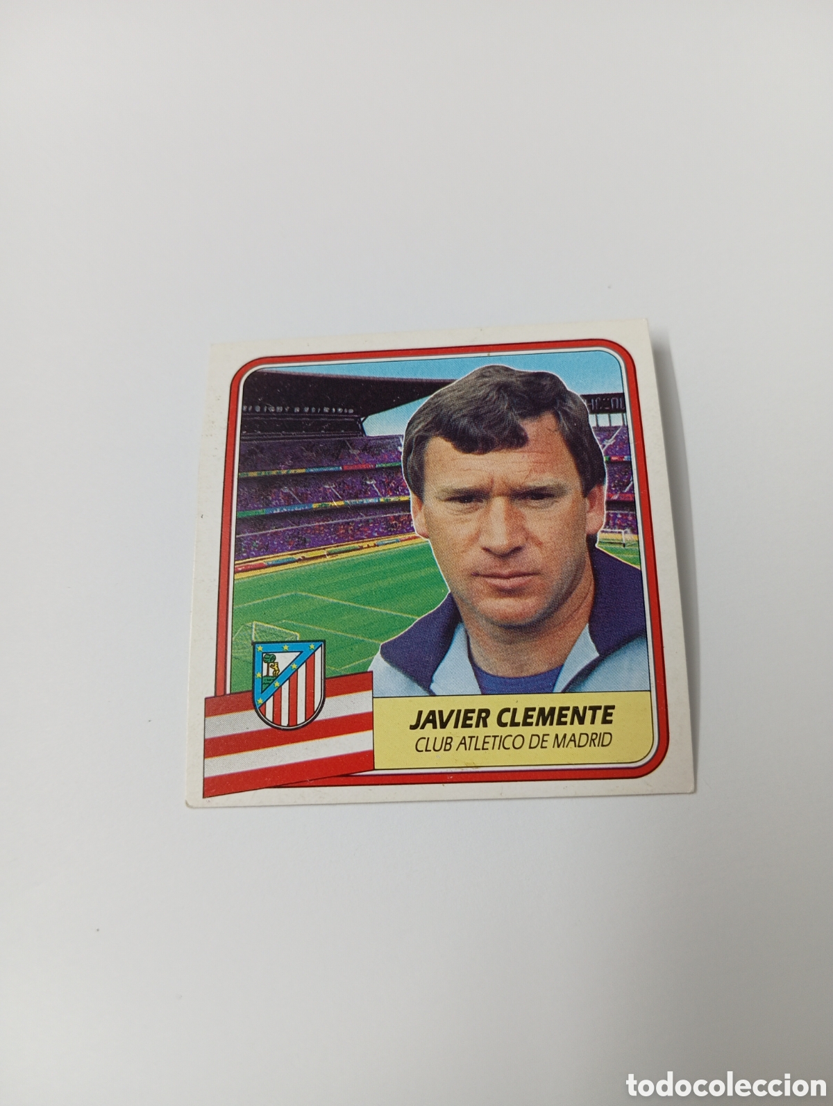 Cromos de F&uacute;tbol: ENTRENADOR JAVIER CLEMENTE Atl&eacute;tico de Madrid Liga Este 1989 1990 Panini 89 90 NUEVO SIN PEGAR