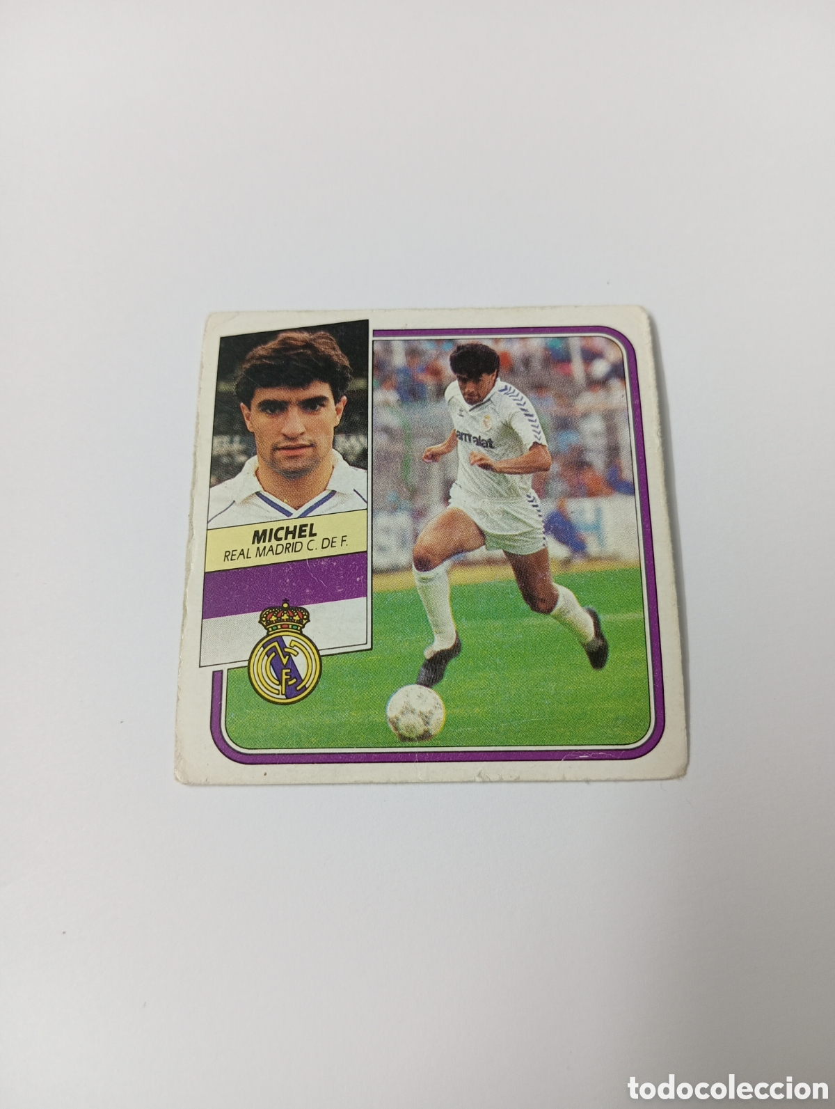 Cromos de F&uacute;tbol: MICHEL Real Madrid Liga Este 1989 1990 Panini 89 90 NUEVO SIN PEGAR