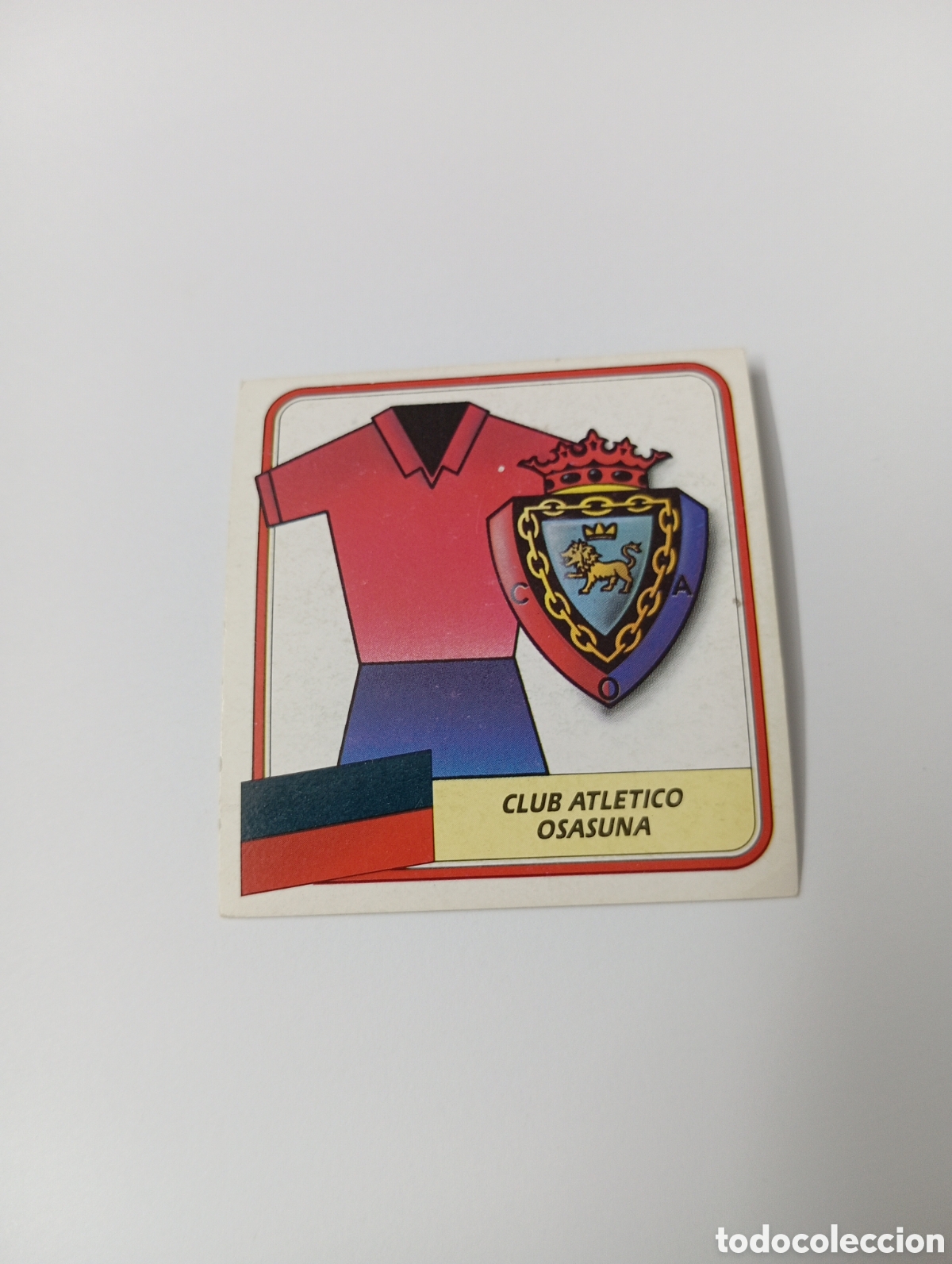 Cromos de F&uacute;tbol: ESCUDO Osasuna Liga Este 1989 1990 Panini 89 90 NUEVO SIN PEGAR