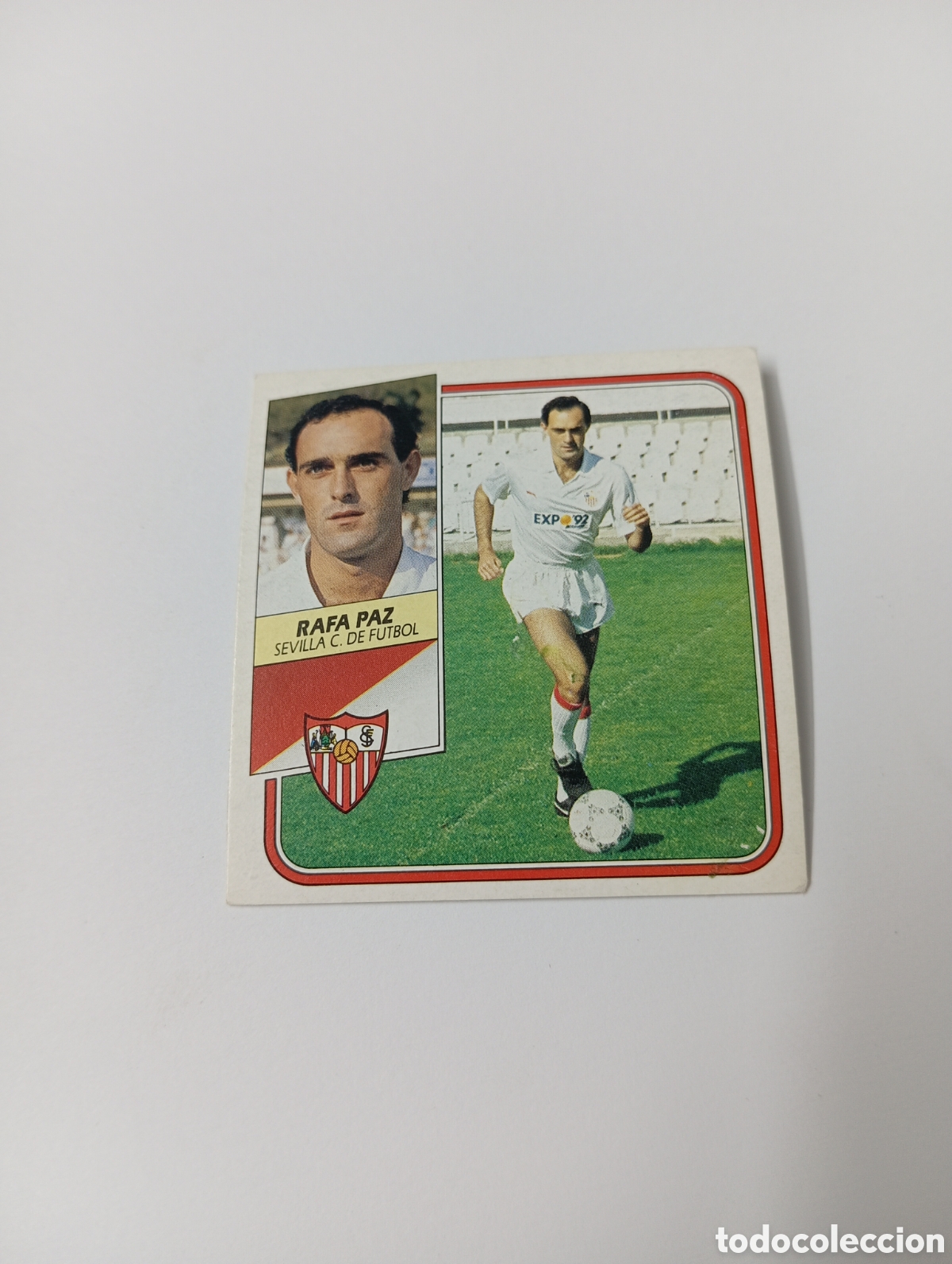 Cromos de F&uacute;tbol: RAFA PAZ Sevilla Liga Este 1989 1990 Panini 89 90 NUEVO SIN PEGAR