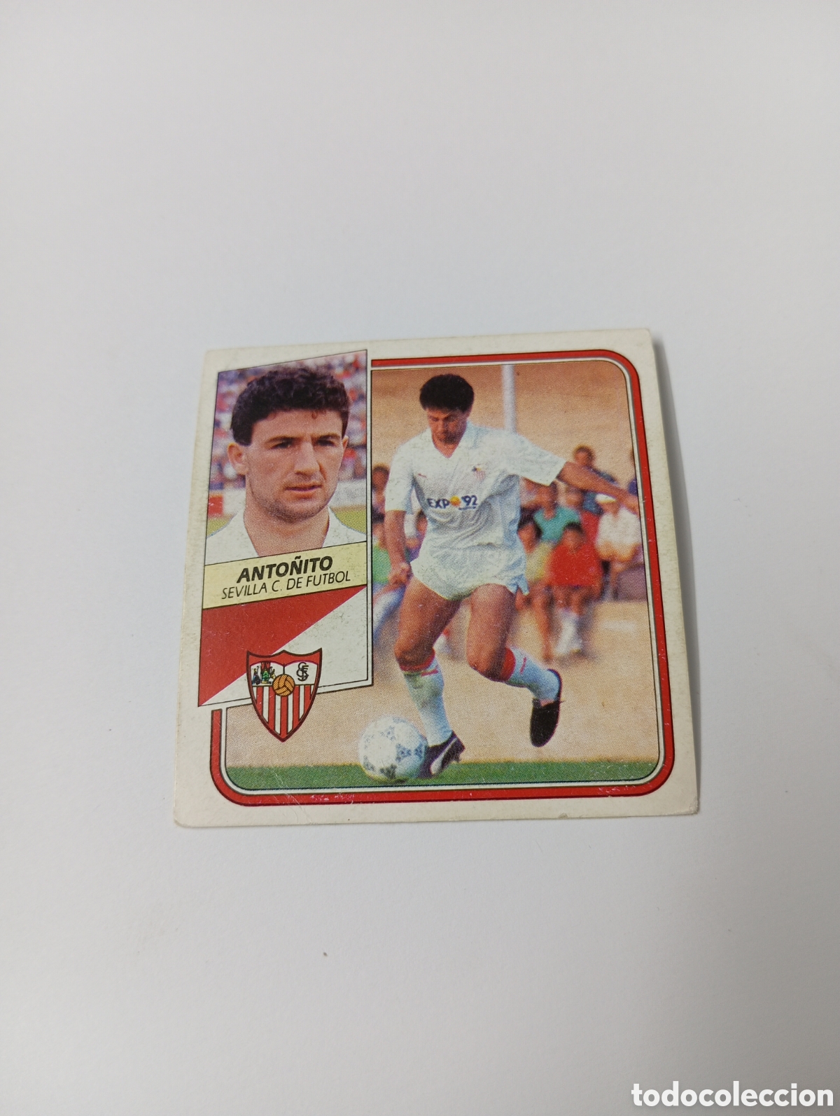 Cromos de F&uacute;tbol: ANTO&Ntilde;ITO Sevilla Liga Este 1989 1990 Panini 89 90 RECUPERADO