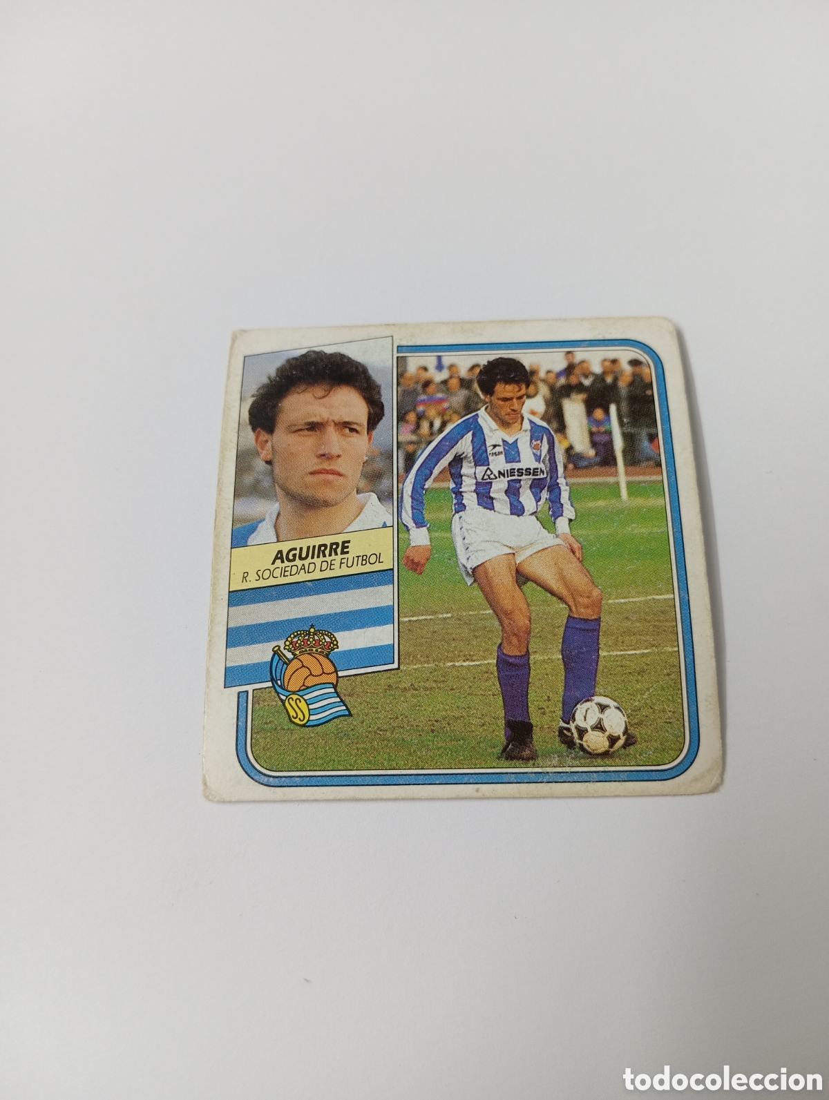 Cromos de F&uacute;tbol: AGUIRRE Real Sociedad Liga Este 1989 1990 Panini 89 90 NUEVO SIN PEGAR