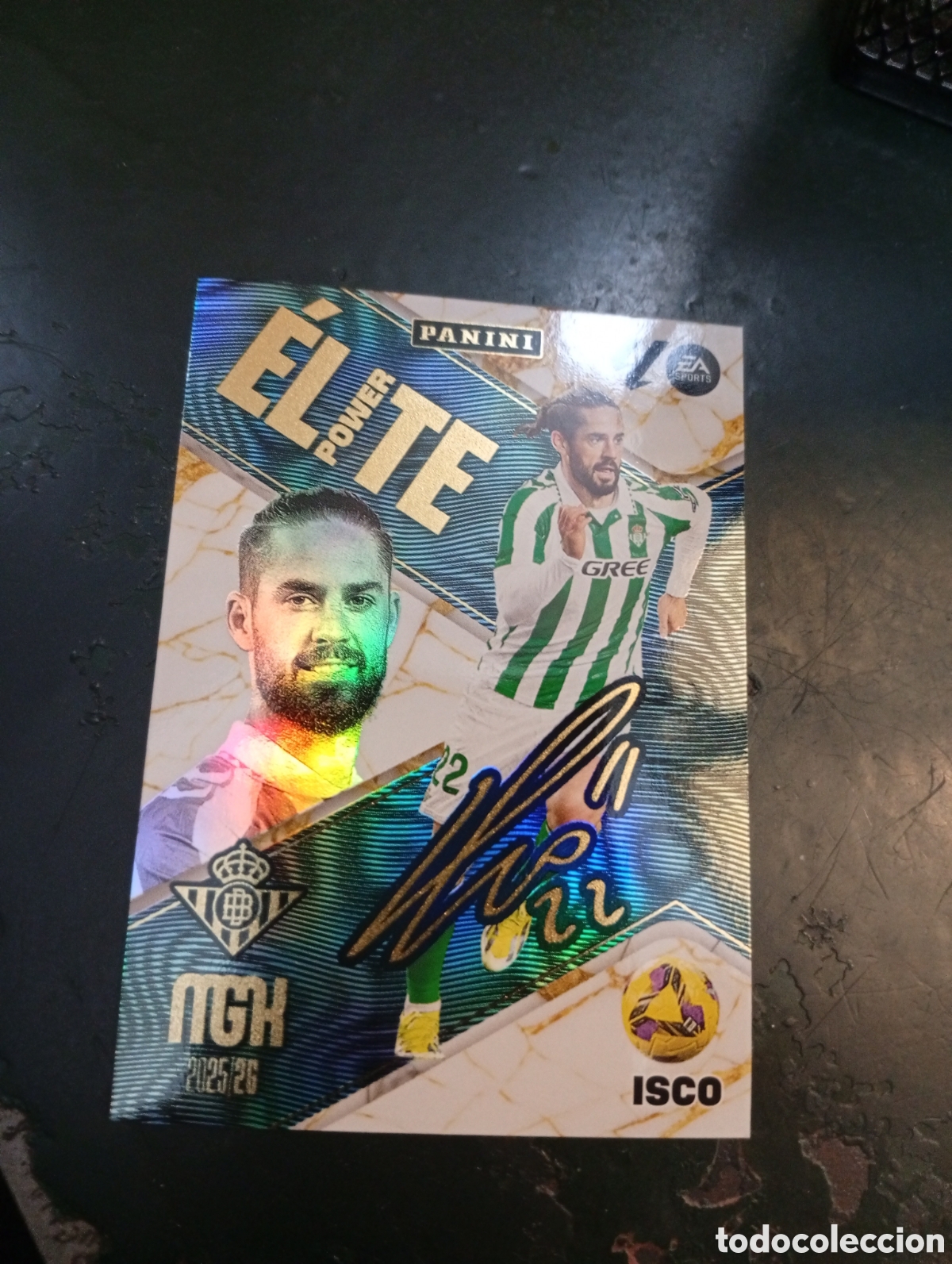 Cartes &agrave; collectionner de Football: Isco Alarc&oacute;n elite megacracks firma