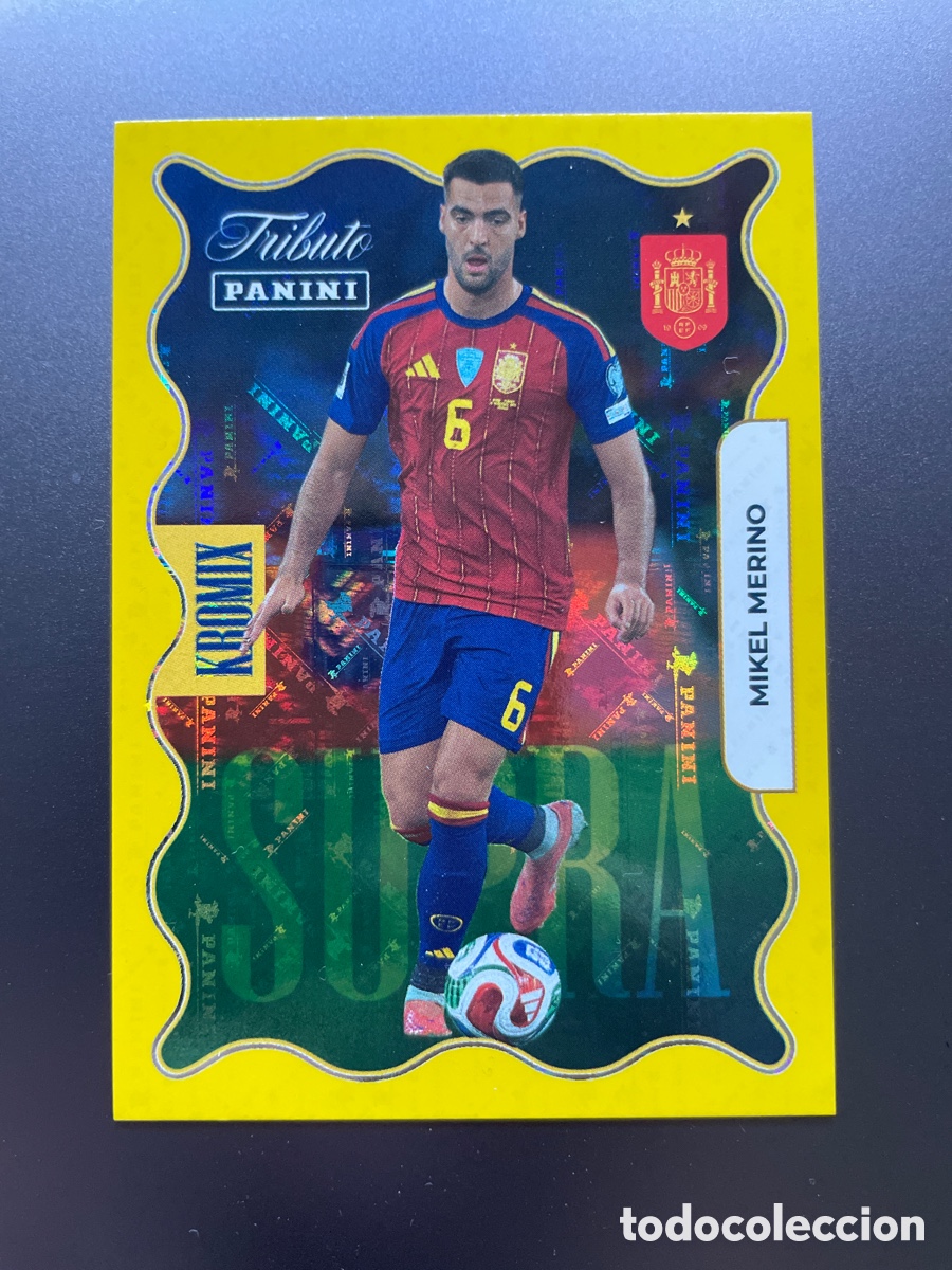 Cartes &agrave; collectionner de Football: Mikel Merino KO78 Kromix Supra Gold Panini Tribute Seleccion Espa&ntilde;ola 2010-2026 Vamos Campeones