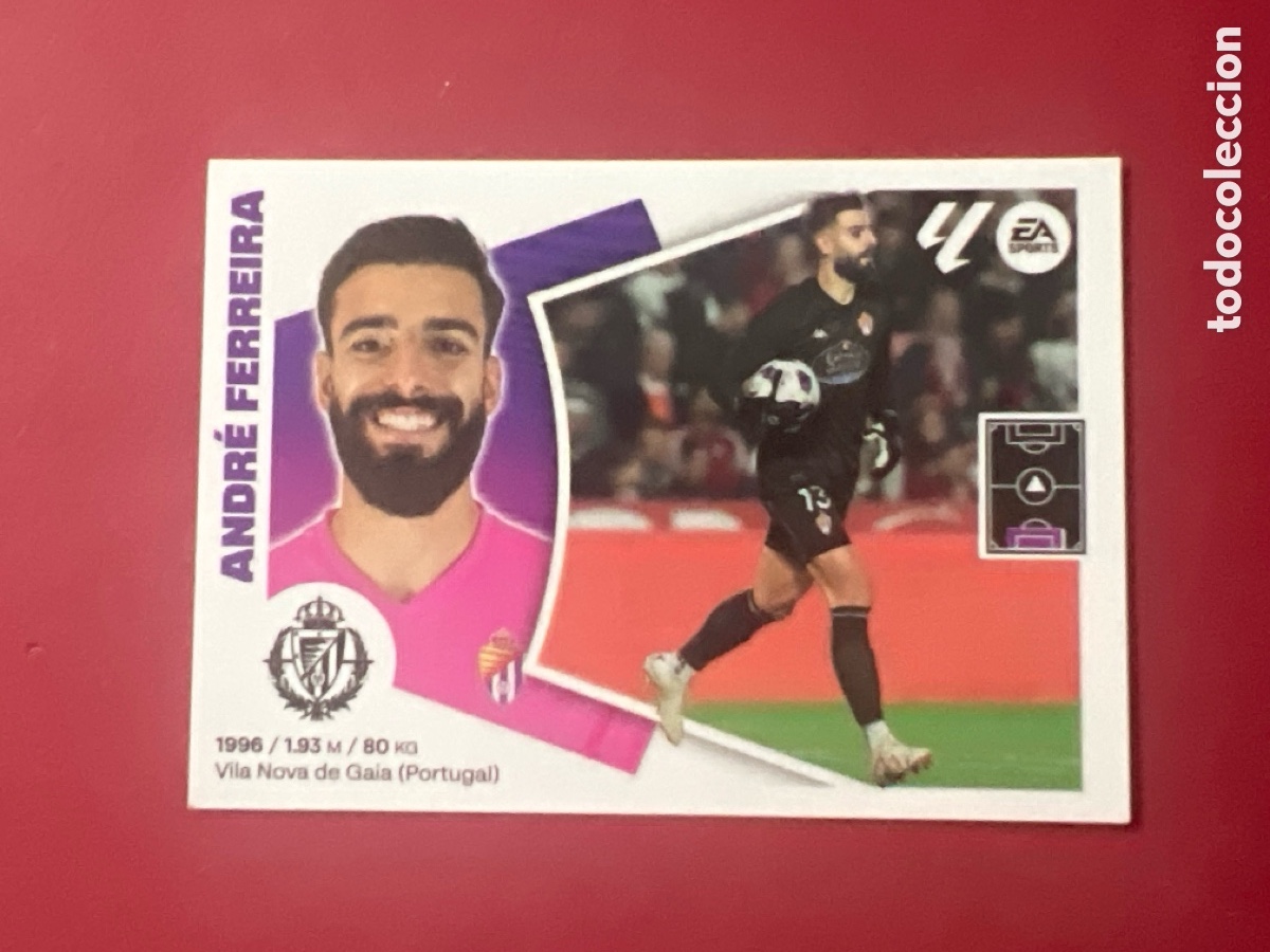 Figurine di Calcio: C5210. 4 ANDRE FERREIRA REAL VALLADOLID LIGA ESTE 2024 2025 PANINI 24 25