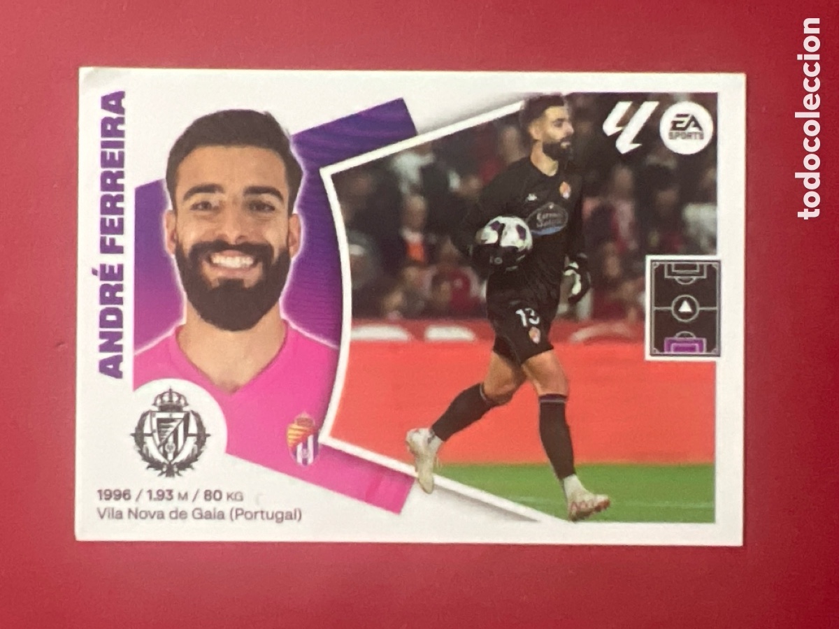 Figurine di Calcio: C5211. 4 ANDRE FERREIRA REAL VALLADOLID LIGA ESTE 2024 2025 PANINI 24 25
