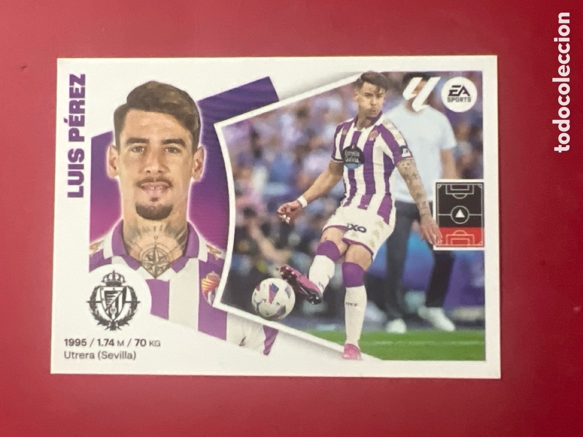 Football Stickers: C5212. 5 LUIS PEREZ REAL VALLADOLID CROMOS ALBUM EDICIONES LIGA ESTE 2024 2025 24 25