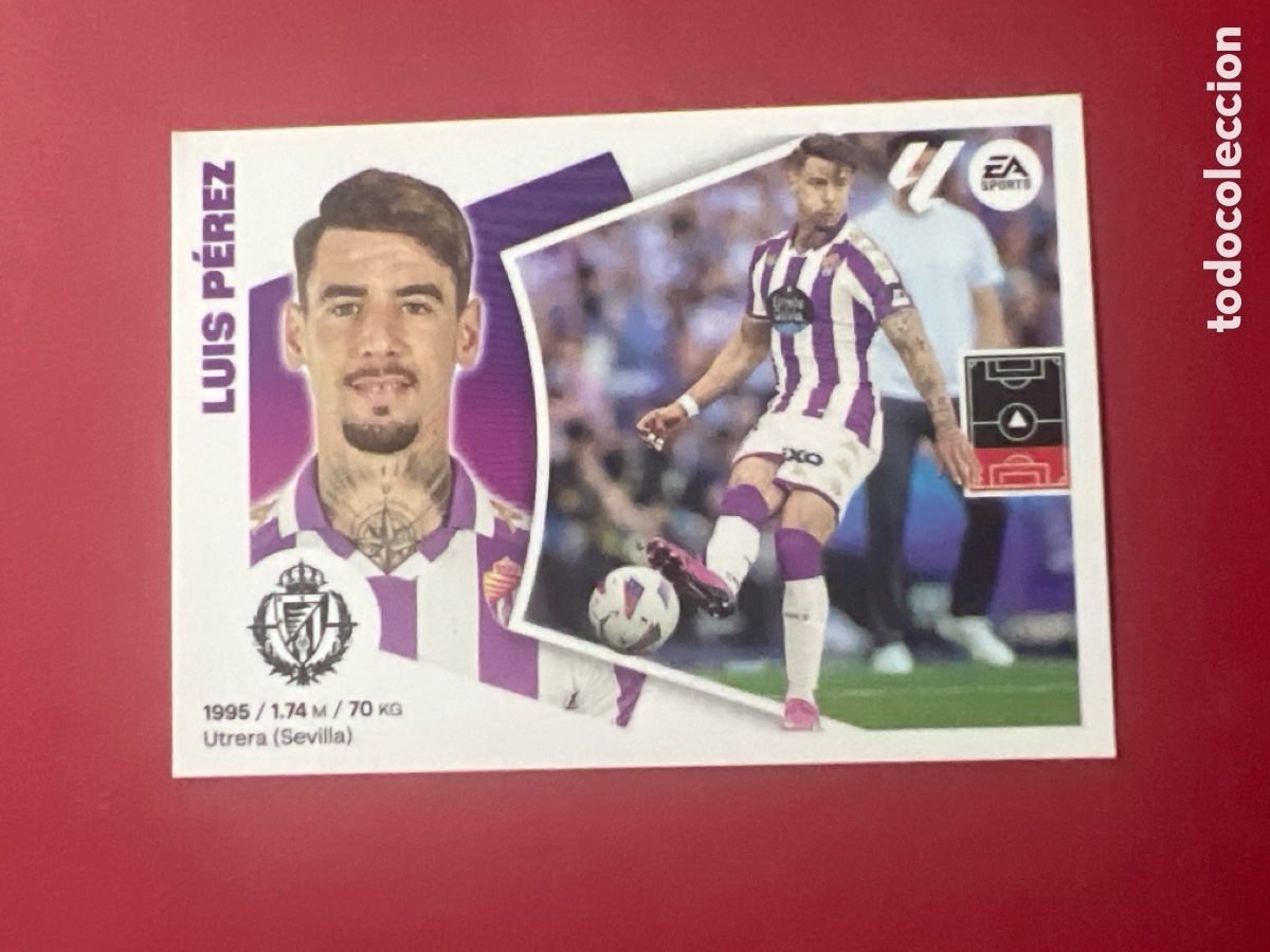 Football Stickers: C5213. 5 LUIS PEREZ REAL VALLADOLID CROMOS ALBUM EDICIONES LIGA ESTE 2024 2025 24 25