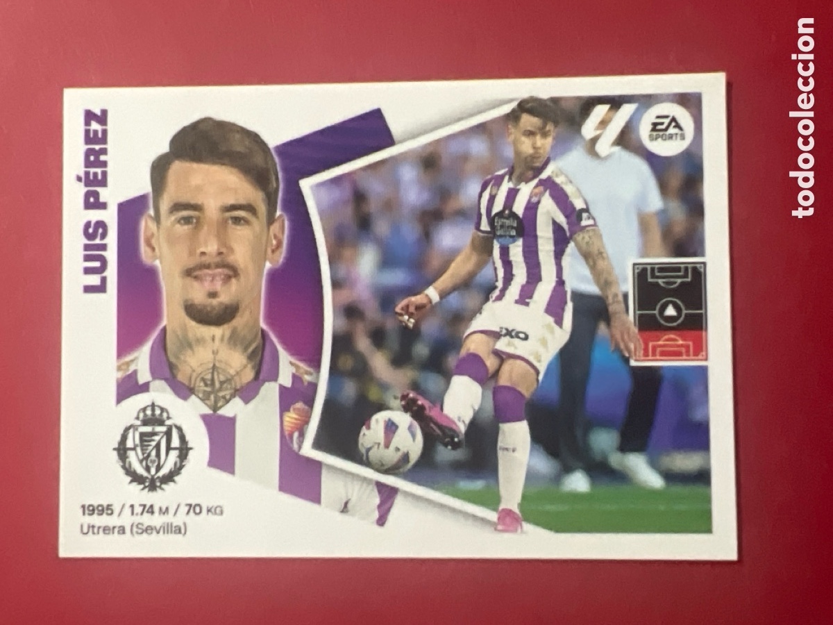Football Stickers: C5214. 5 LUIS PEREZ REAL VALLADOLID CROMOS ALBUM EDICIONES LIGA ESTE 2024 2025 24 25