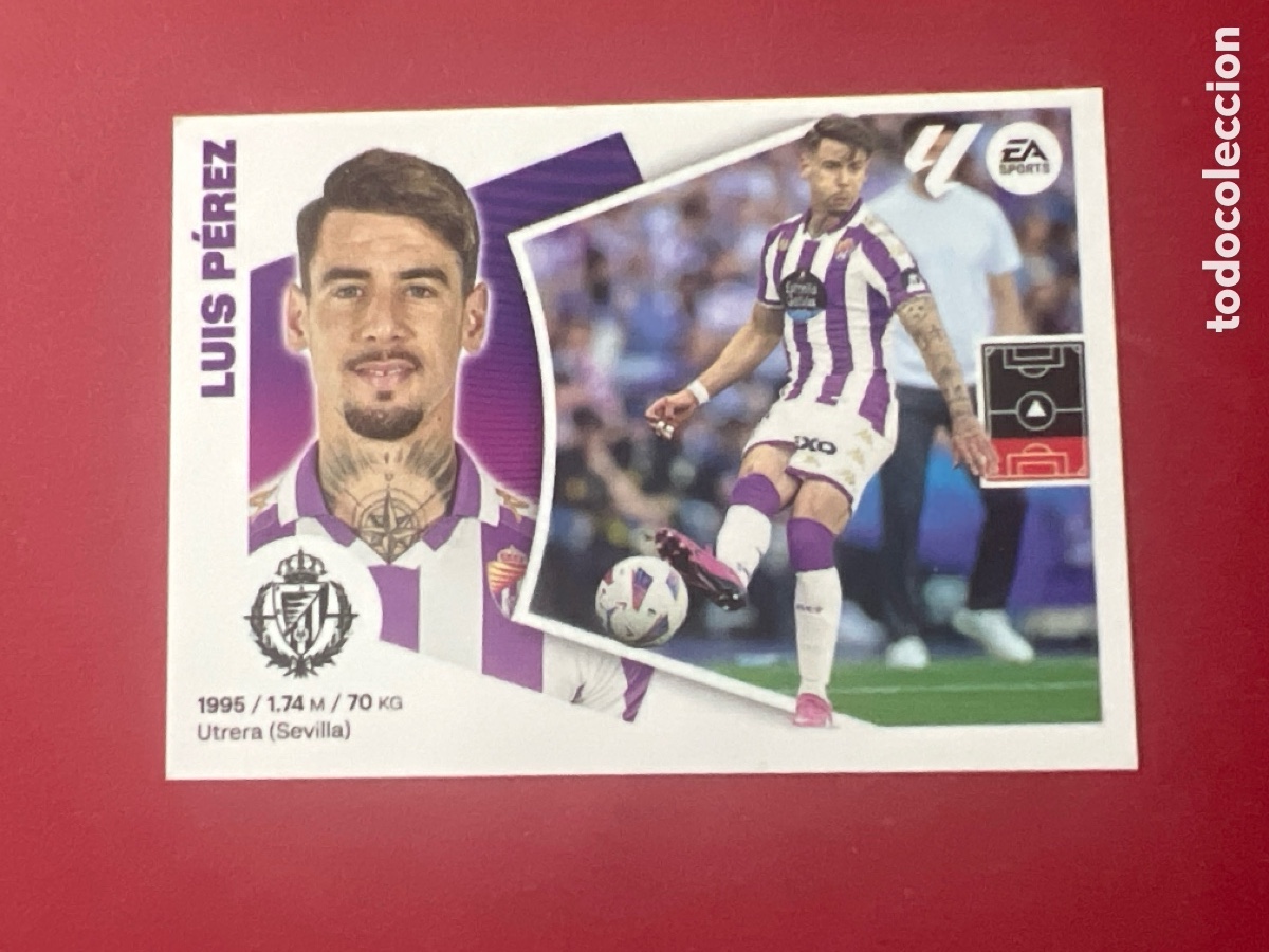 Football Stickers: C5215. 5 LUIS PEREZ REAL VALLADOLID CROMOS ALBUM EDICIONES LIGA ESTE 2024 2025 24 25
