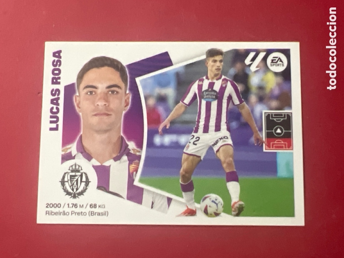 Cromos de F&uacute;tbol: C5216. CROMO ESTE PANINI - LIGA 2024-25 (24 - 25) - N&ordm; 6 - LUCAS ROSA - VALLADOLID