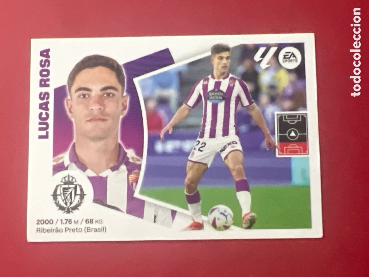 Cromos de F&uacute;tbol: C5217. CROMO ESTE PANINI - LIGA 2024-25 (24 - 25) - N&ordm; 6 - LUCAS ROSA - VALLADOLID