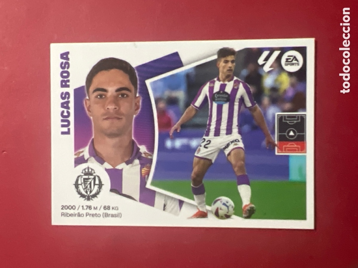Cromos de F&uacute;tbol: C5219. CROMO ESTE PANINI - LIGA 2024-25 (24 - 25) - N&ordm; 6 - LUCAS ROSA - VALLADOLID