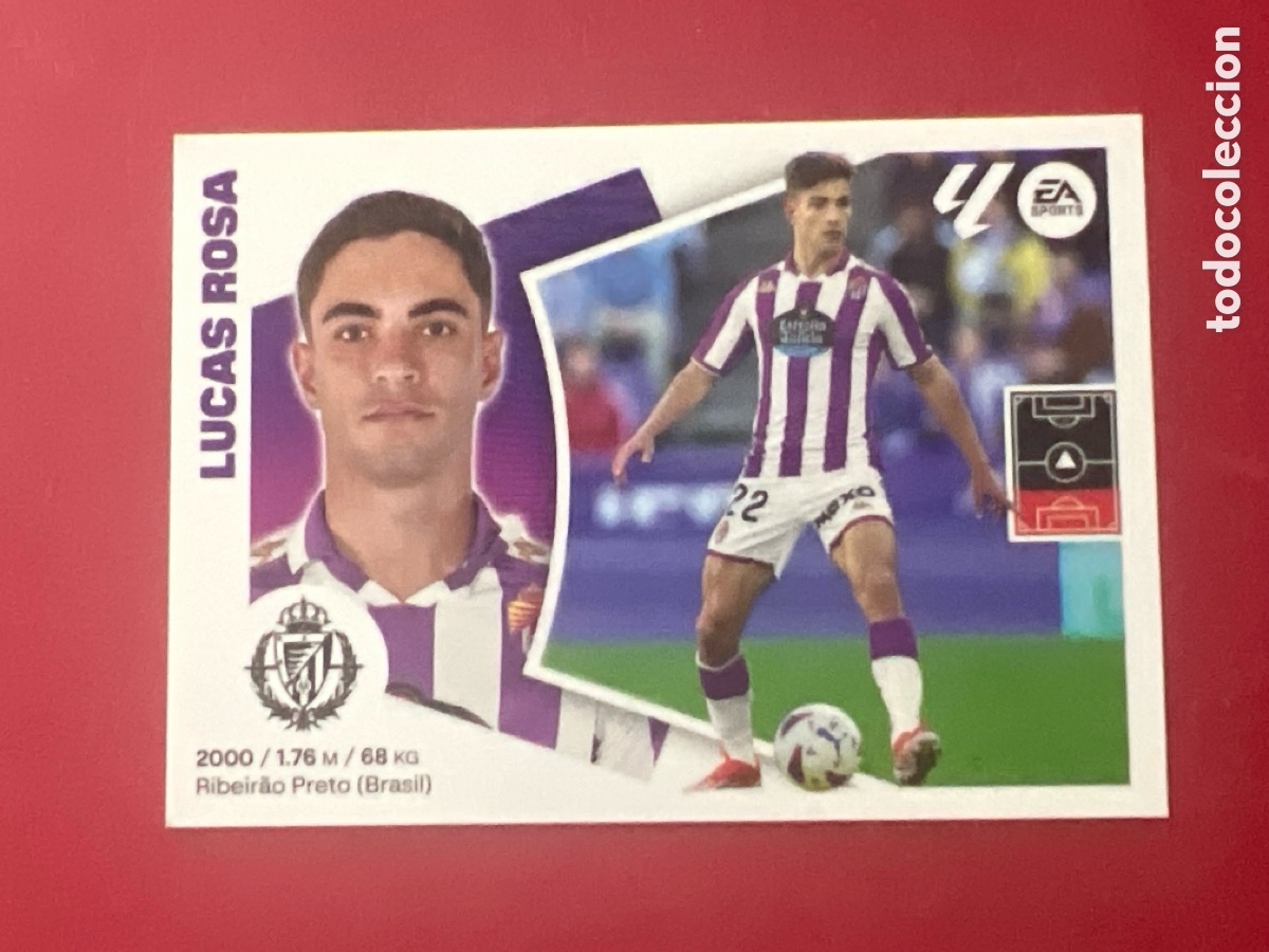 Cromos de F&uacute;tbol: C5220. CROMO ESTE PANINI - LIGA 2024-25 (24 - 25) - N&ordm; 6 - LUCAS ROSA - VALLADOLID