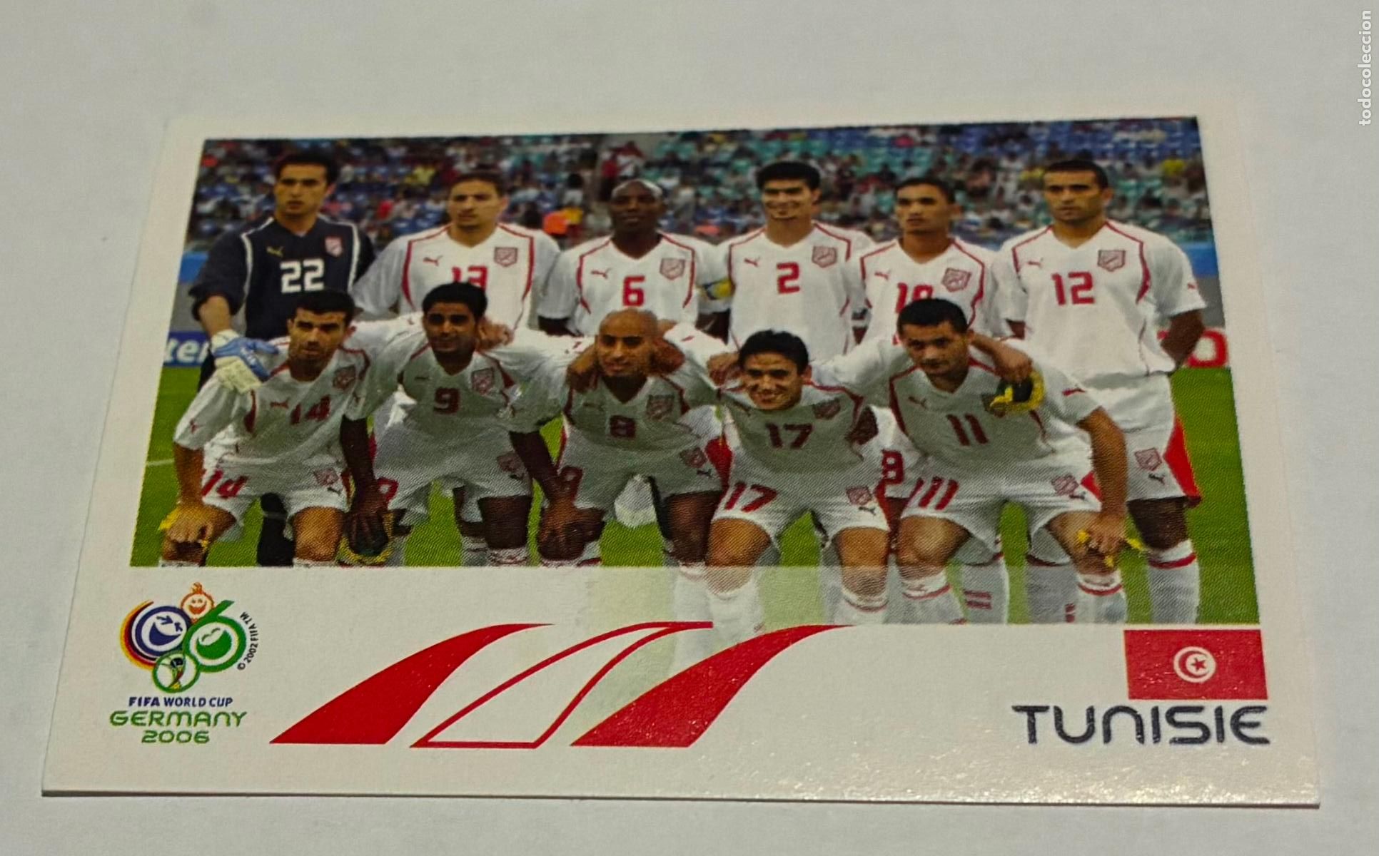 Cromos de F&uacute;tbol: CROMO FUTBOL MUNDIAL 2006 ALEMANIA, PANINI, Numero 568, Alineacion TUNEZ