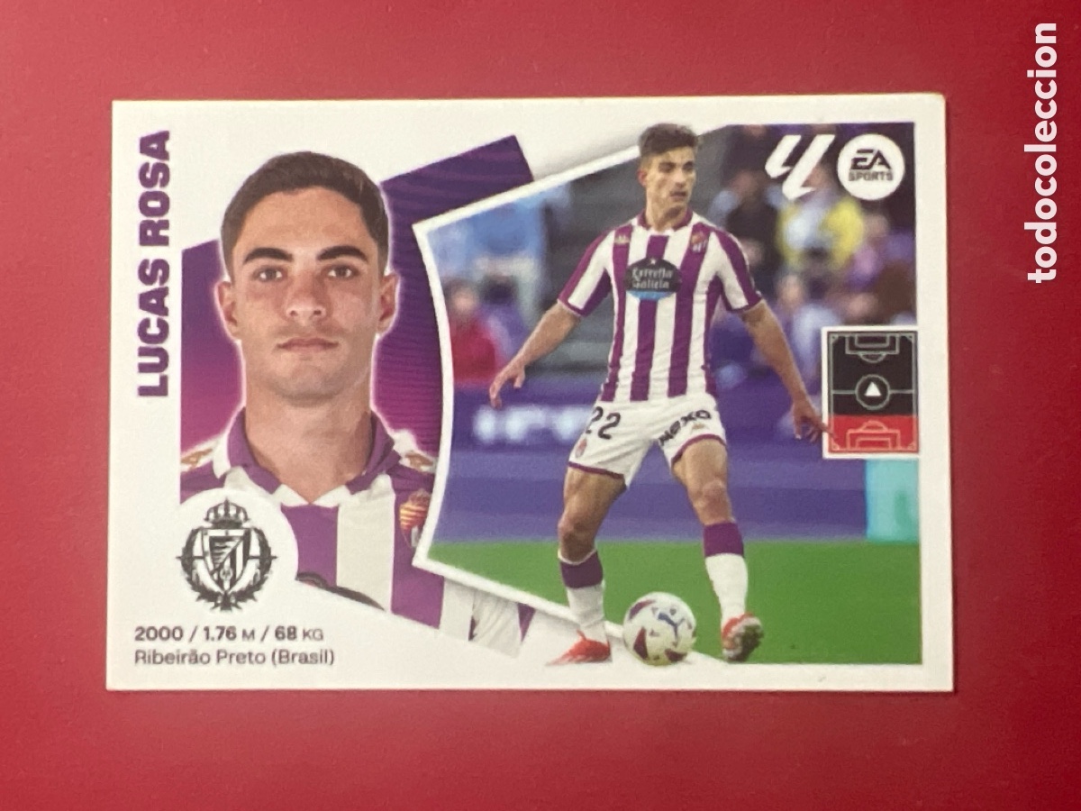 Cromos de F&uacute;tbol: C5221. CROMO ESTE PANINI - LIGA 2024-25 (24 - 25) - N&ordm; 6 - LUCAS ROSA - VALLADOLID