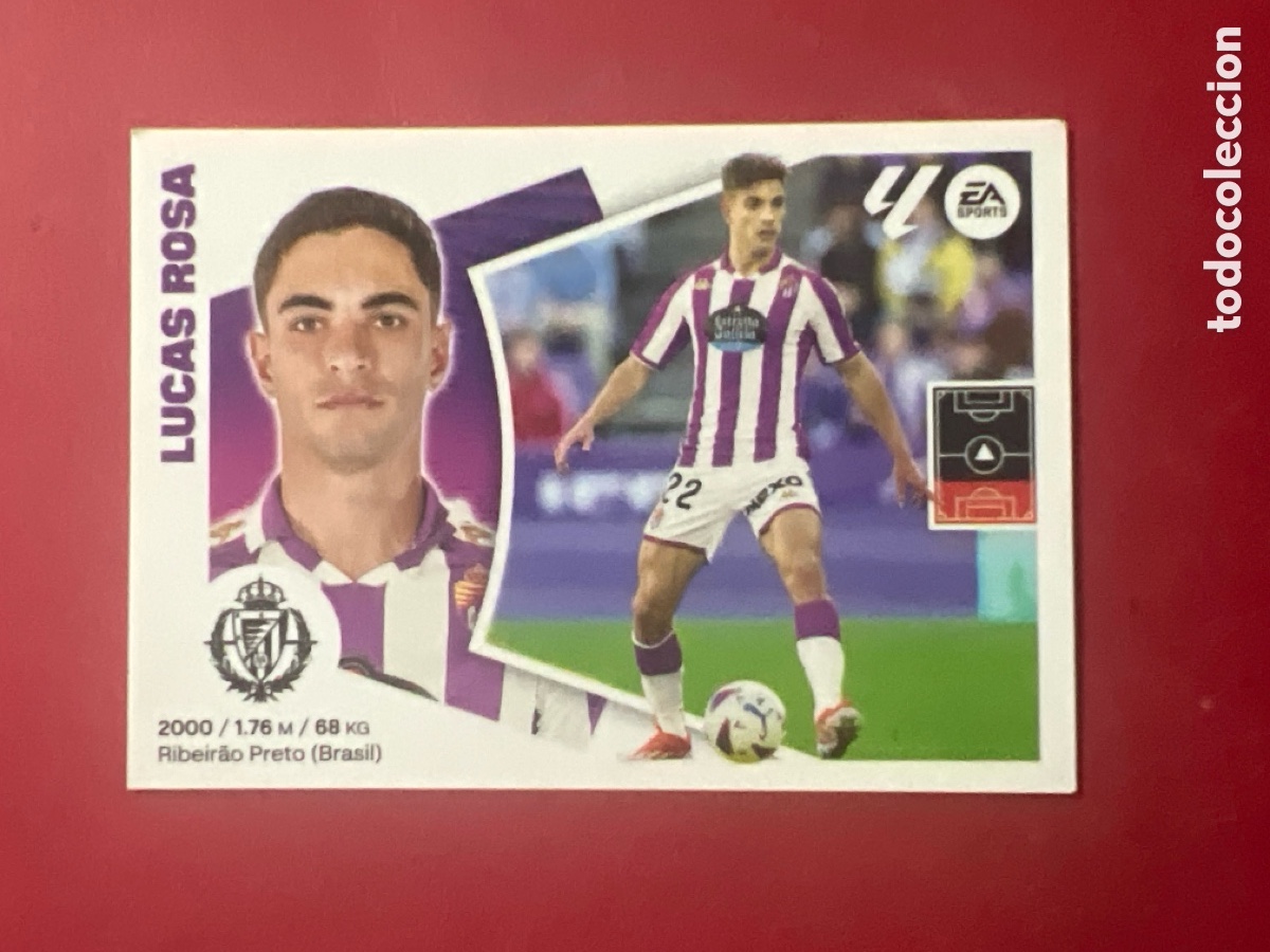 Cromos de F&uacute;tbol: C5222. CROMO ESTE PANINI - LIGA 2024-25 (24 - 25) - N&ordm; 6 - LUCAS ROSA - VALLADOLID