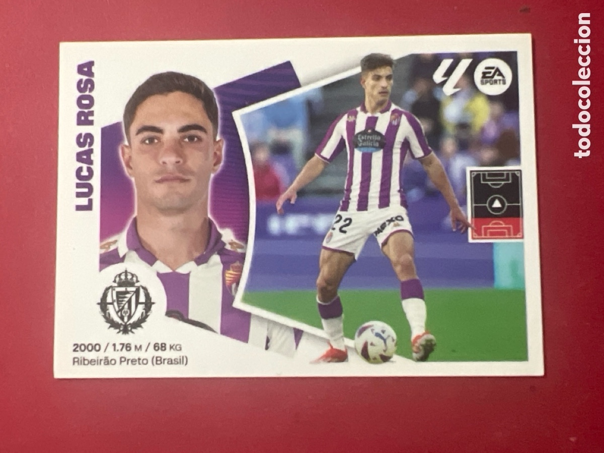 Cromos de F&uacute;tbol: C5223. CROMO ESTE PANINI - LIGA 2024-25 (24 - 25) - N&ordm; 6 - LUCAS ROSA - VALLADOLID