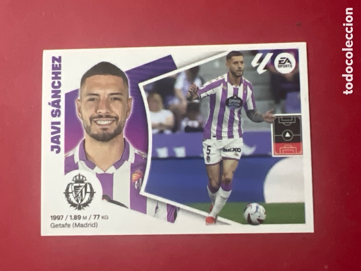 Cromos de F&uacute;tbol: C5224. Cromo Valladolid n&ordm; 7 Javi S&aacute;nchez Liga 2024 2025 24 25 este