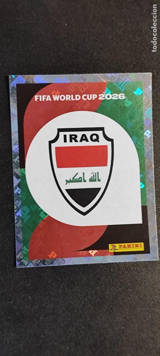 Cromos de F&uacute;tbol: FIFA WORLD CUP 2026 STICKER ESCUDO IRAQ # IRQ1 PANINI