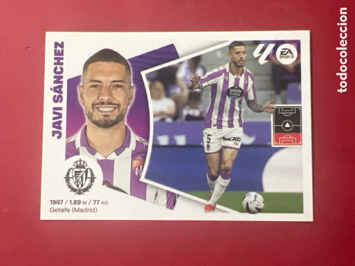 Cromos de Futebol: C5229. Cromo Valladolid n&ordm; 7 Javi S&aacute;nchez Liga 2024 2025 24 25 este