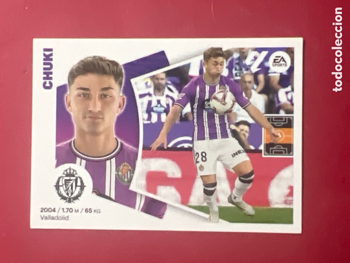 Cromos de F&uacute;tbol: C5239. N&ordm; 12B CHUKI VALLADOLID LIGA ESTE 2024 2025 24 25 PANINI