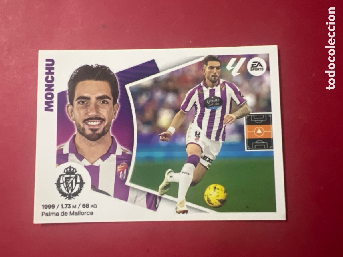 Cromos de F&uacute;tbol: C5241. N&ordm; 13 MONCHU VALLADOLID LIGA ESTE 24 25 2024 2025 SIN PEGAR NUNCA PEGADO