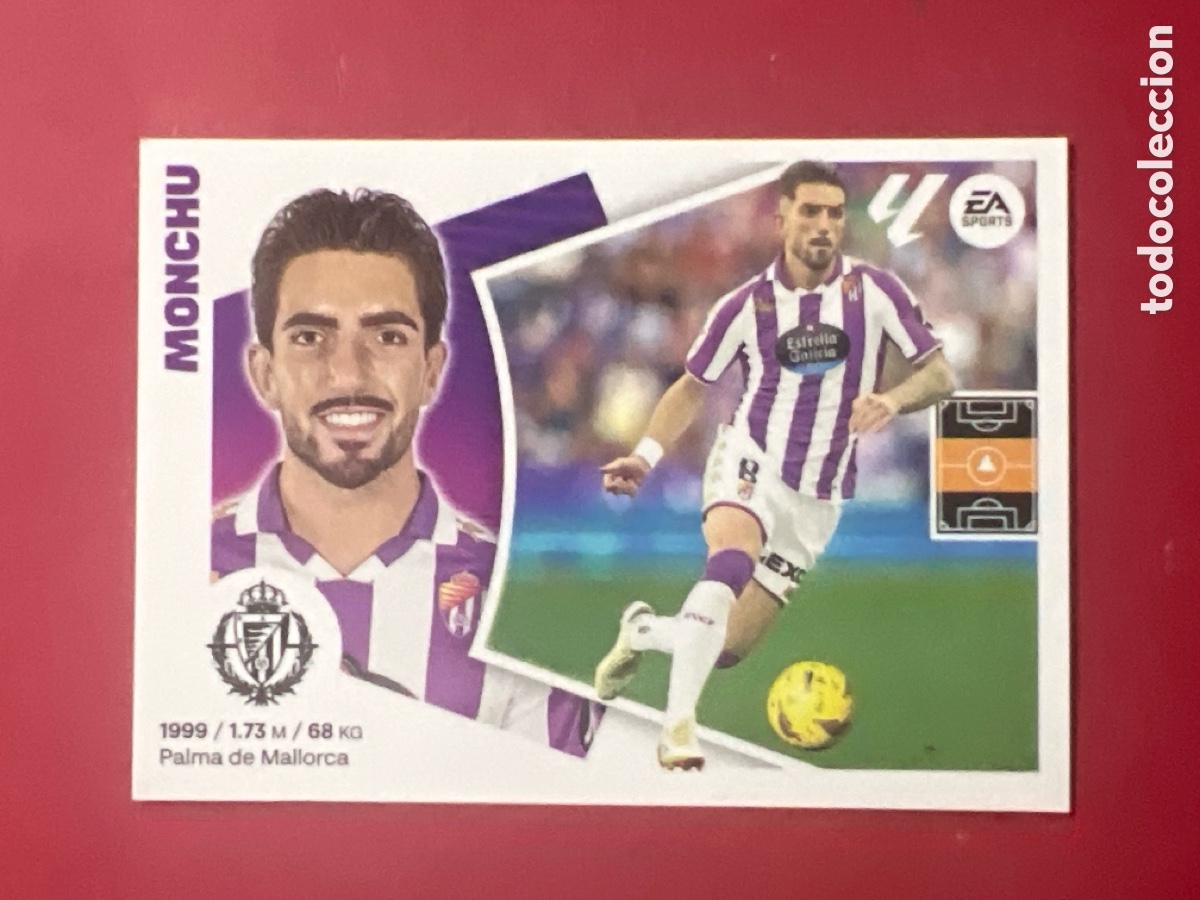 Cromos de F&uacute;tbol: C5242. N&ordm; 13 MONCHU VALLADOLID LIGA ESTE 24 25 2024 2025 SIN PEGAR NUNCA PEGADO