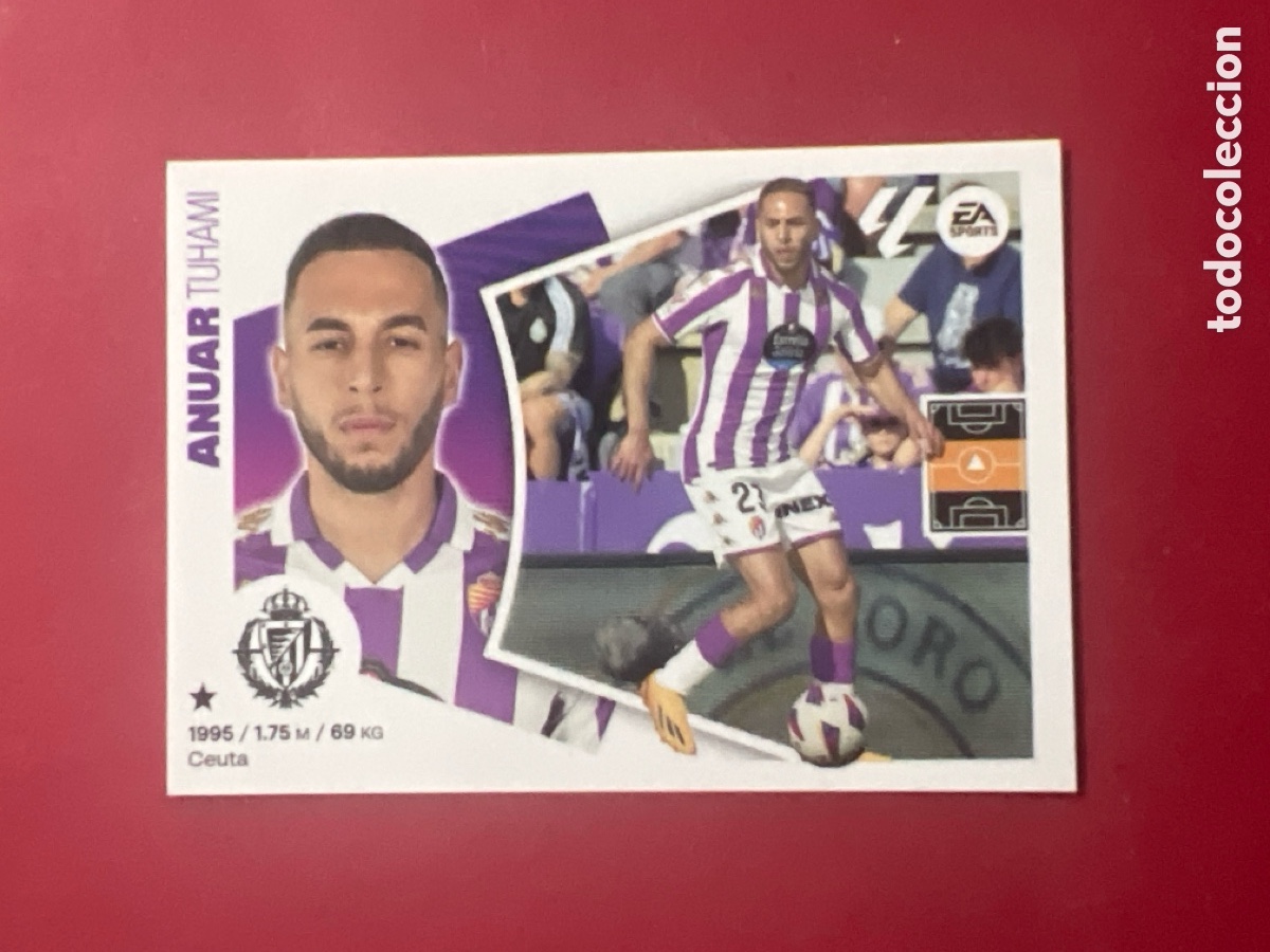 Cromos de F&uacute;tbol: C5244. 14 Anuar, Real Valladolid, Panini Ediciones Liga Este 2024 2025 24 25