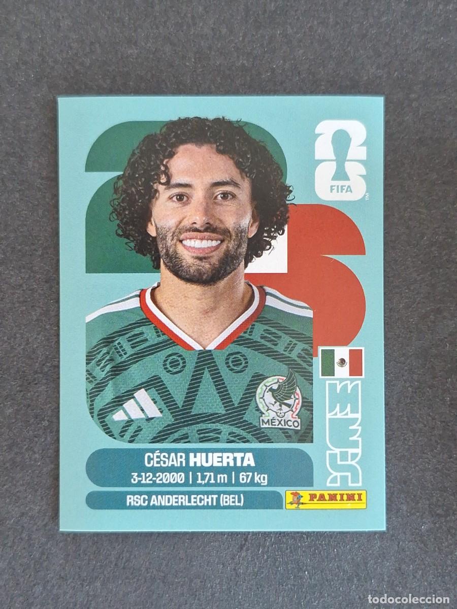 Cromos de F&uacute;tbol: L2 HUERTA SELECCION MEXICO 20 PANINI MUNDIAL FIFA WORLD CUP 2026 PANINI NUNCA PEGADO SIN PEGAR