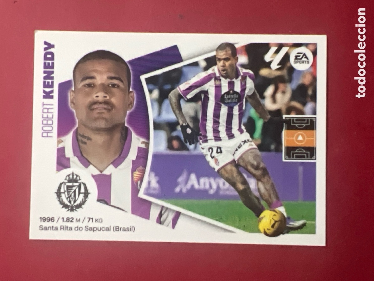 Cromos de F&uacute;tbol: C5246. N&ordm; 15A KENEDY, REAL VALLADOLID, LIGA ESTE 2024 2025, 24 25, PANINI