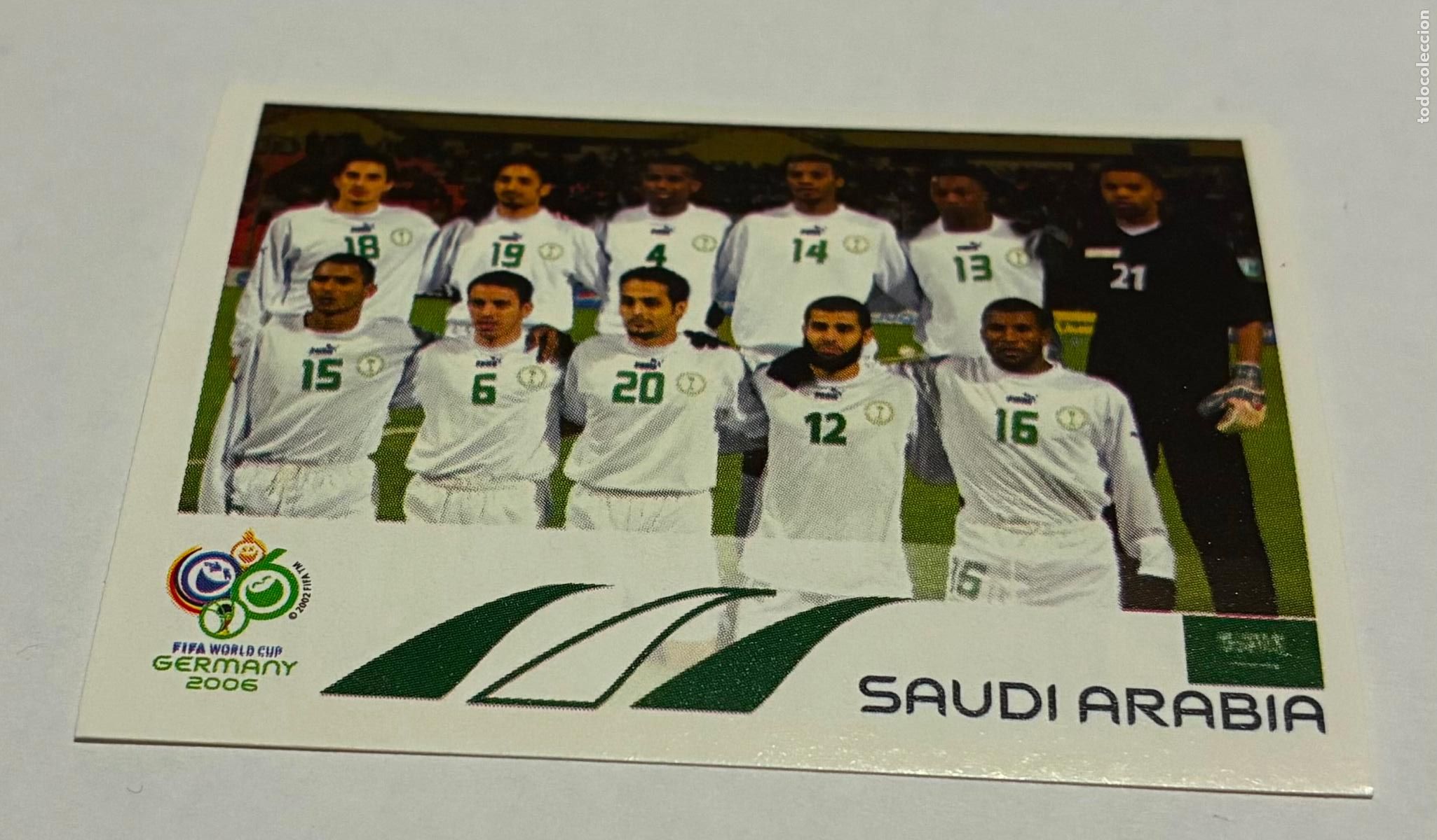 Cromos de F&uacute;tbol: CROMO FUTBOL MUNDIAL 2006 ALEMANIA, PANINI, Numero 588, ALINEACION ARABIA SAUDI