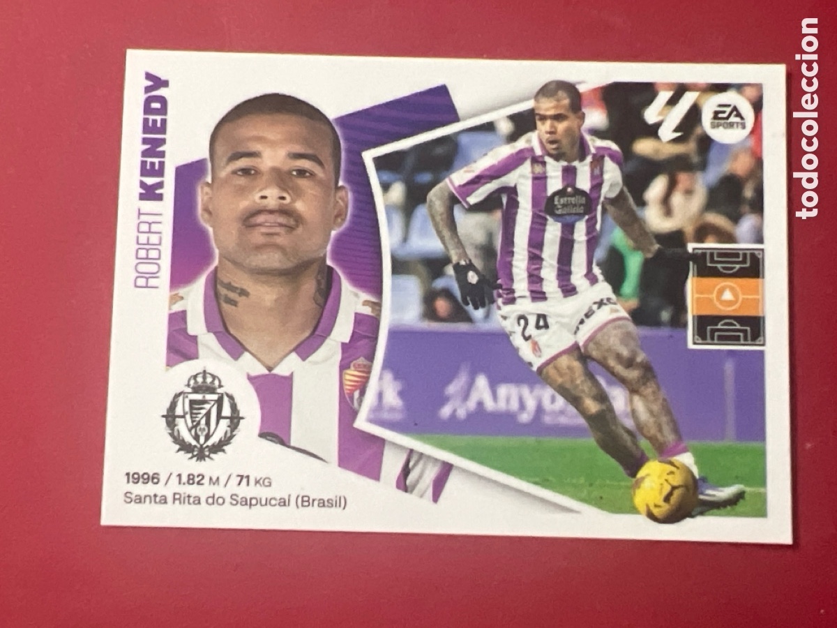 Cromos de F&uacute;tbol: C5247. N&ordm; 15A KENEDY, REAL VALLADOLID, LIGA ESTE 2024 2025, 24 25, PANINI
