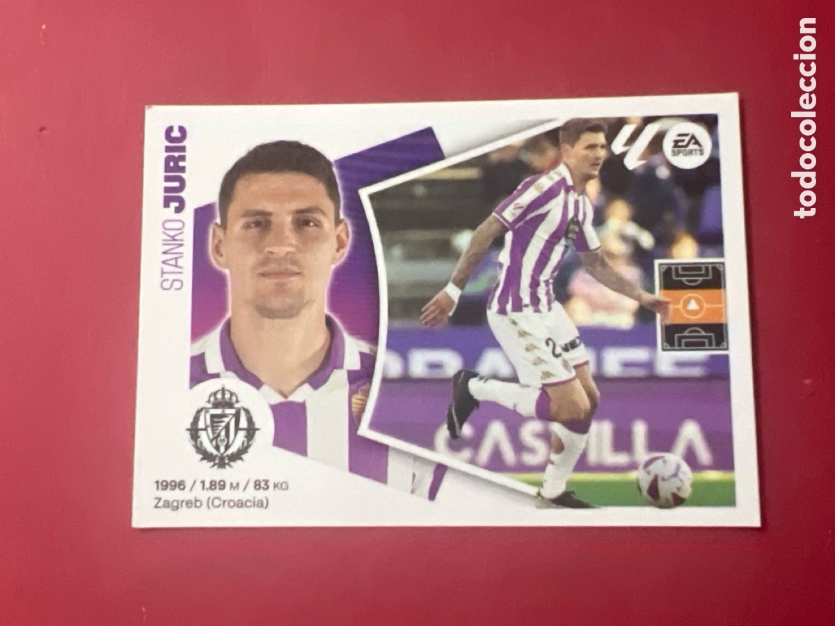 Cromos de F&uacute;tbol: C5248. 15B Juric, Real Valladolid, Panini Ediciones Liga Este 2024 2025 24 25, 15 B